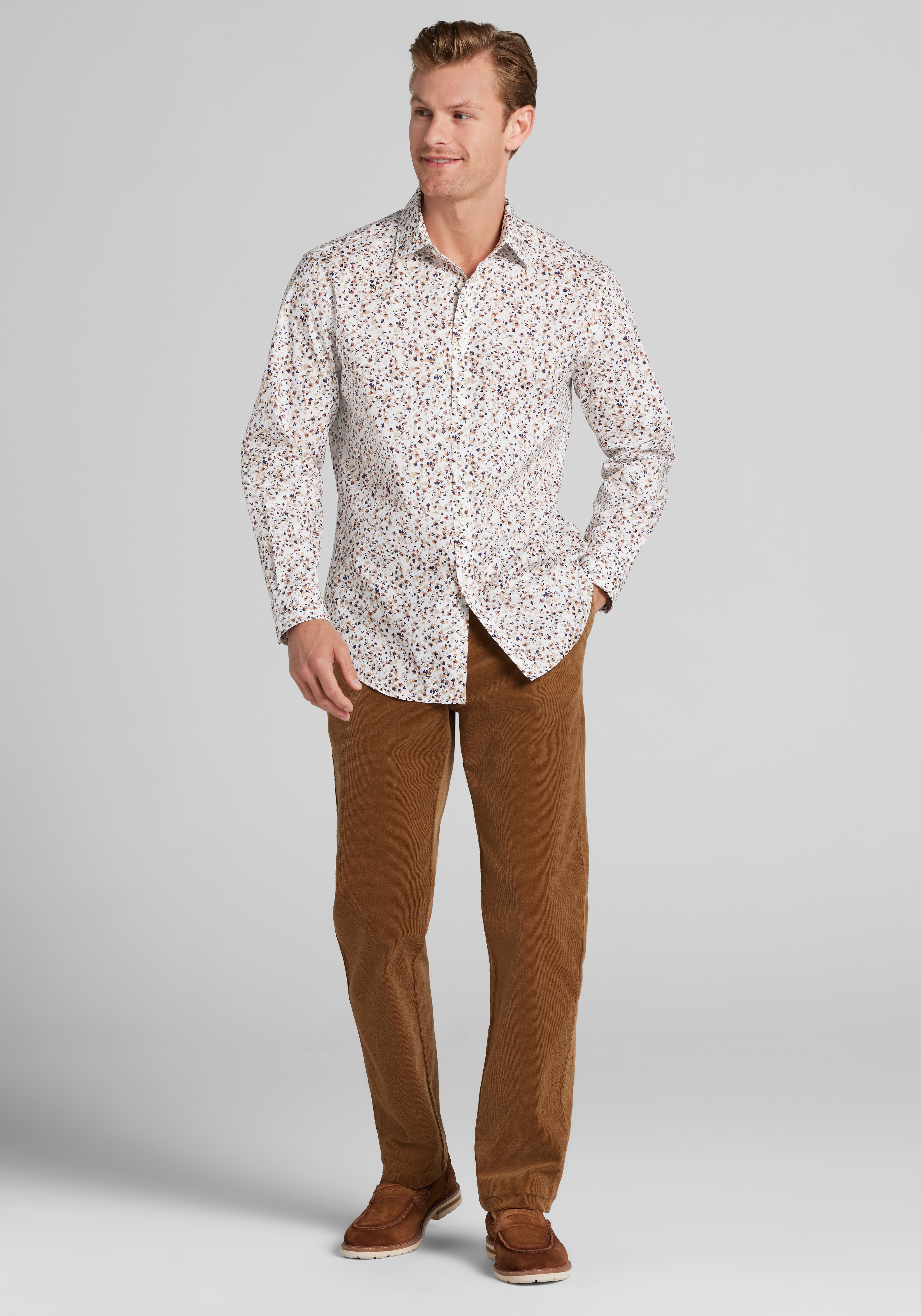 Jos. A. Bank Tailored Fit Liberty Floral Button Up Shirt