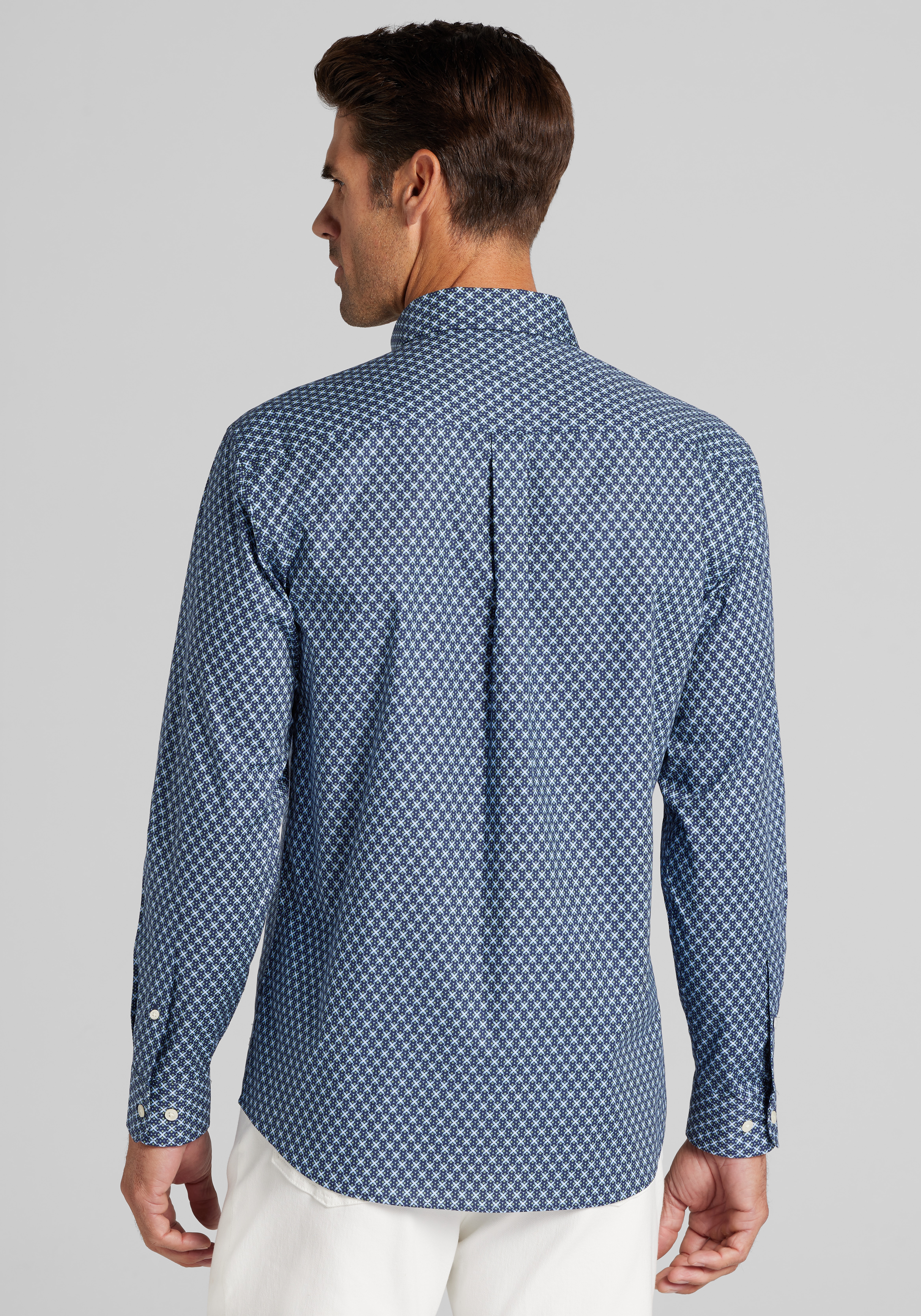 Jos. A. Bank Tailored Fit Medallion Button Up Shirt