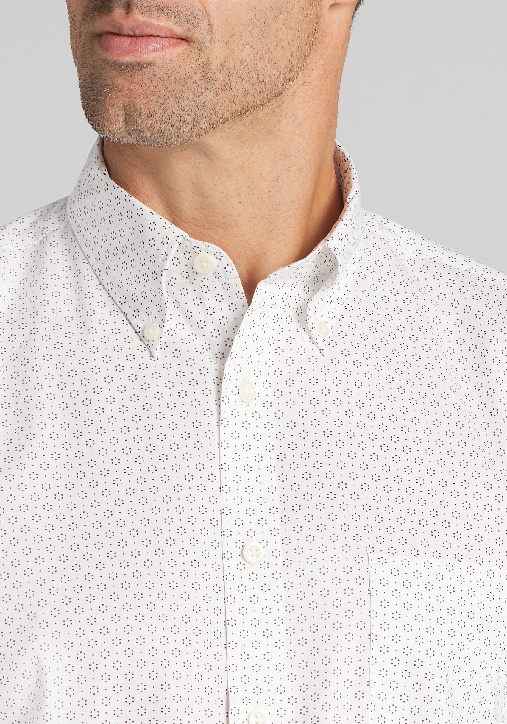 Jos. A. Bank Tailored Fit Multi Dots Button Up Shirt