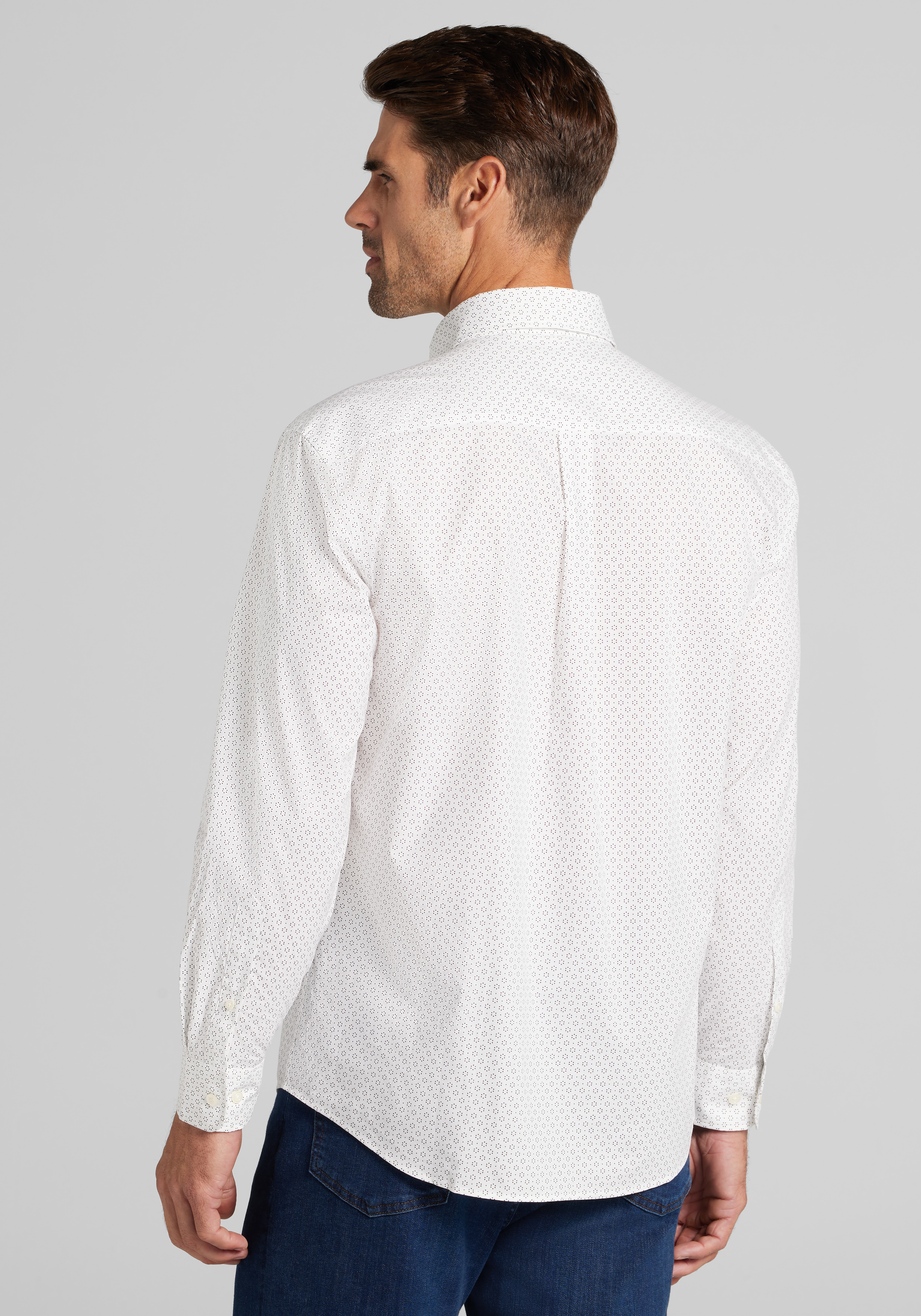 Jos. A. Bank Tailored Fit Multi Dots Button Up Shirt