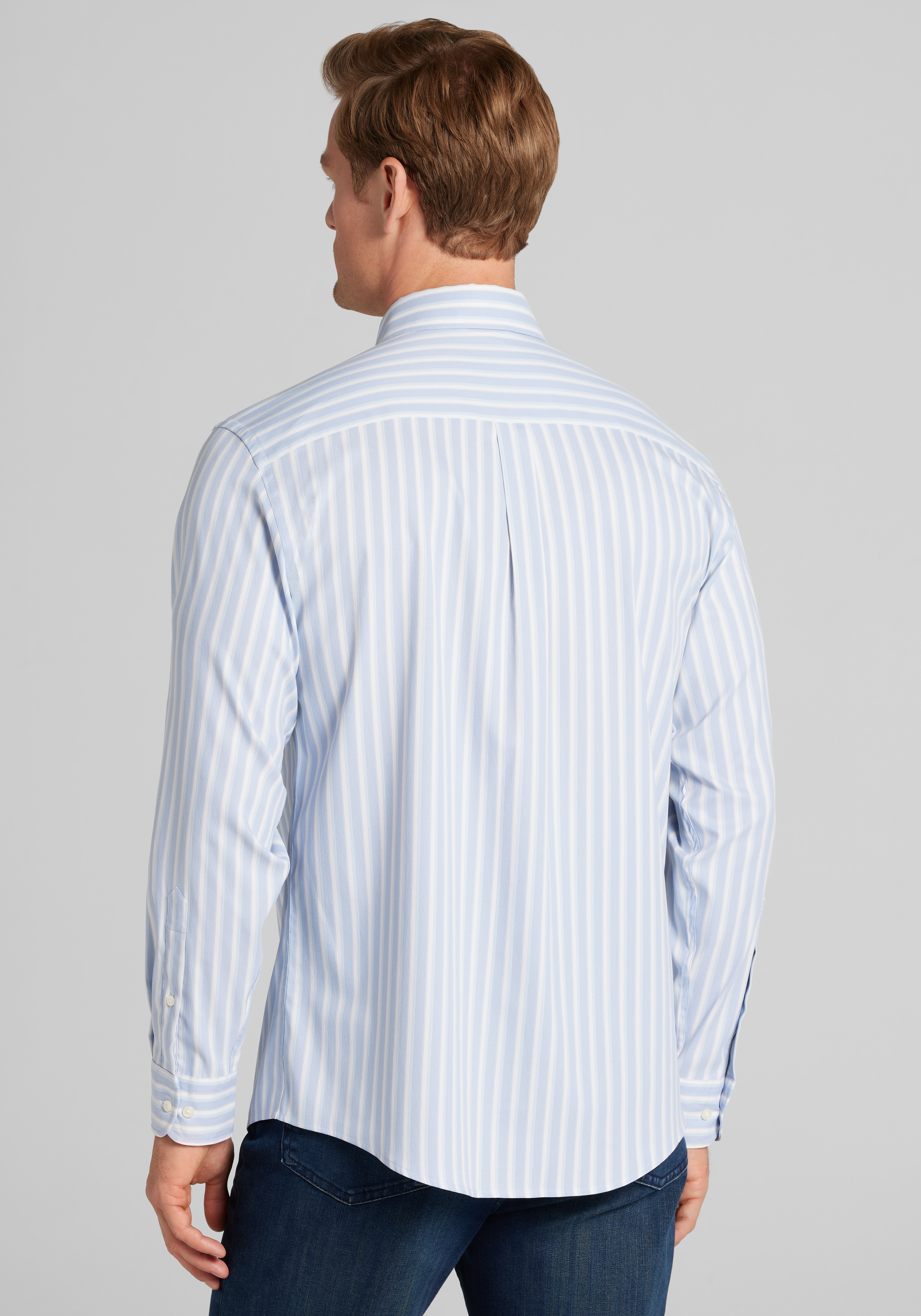 Traveler Collection Tailored Fit Tartan Check Button Up Shirt