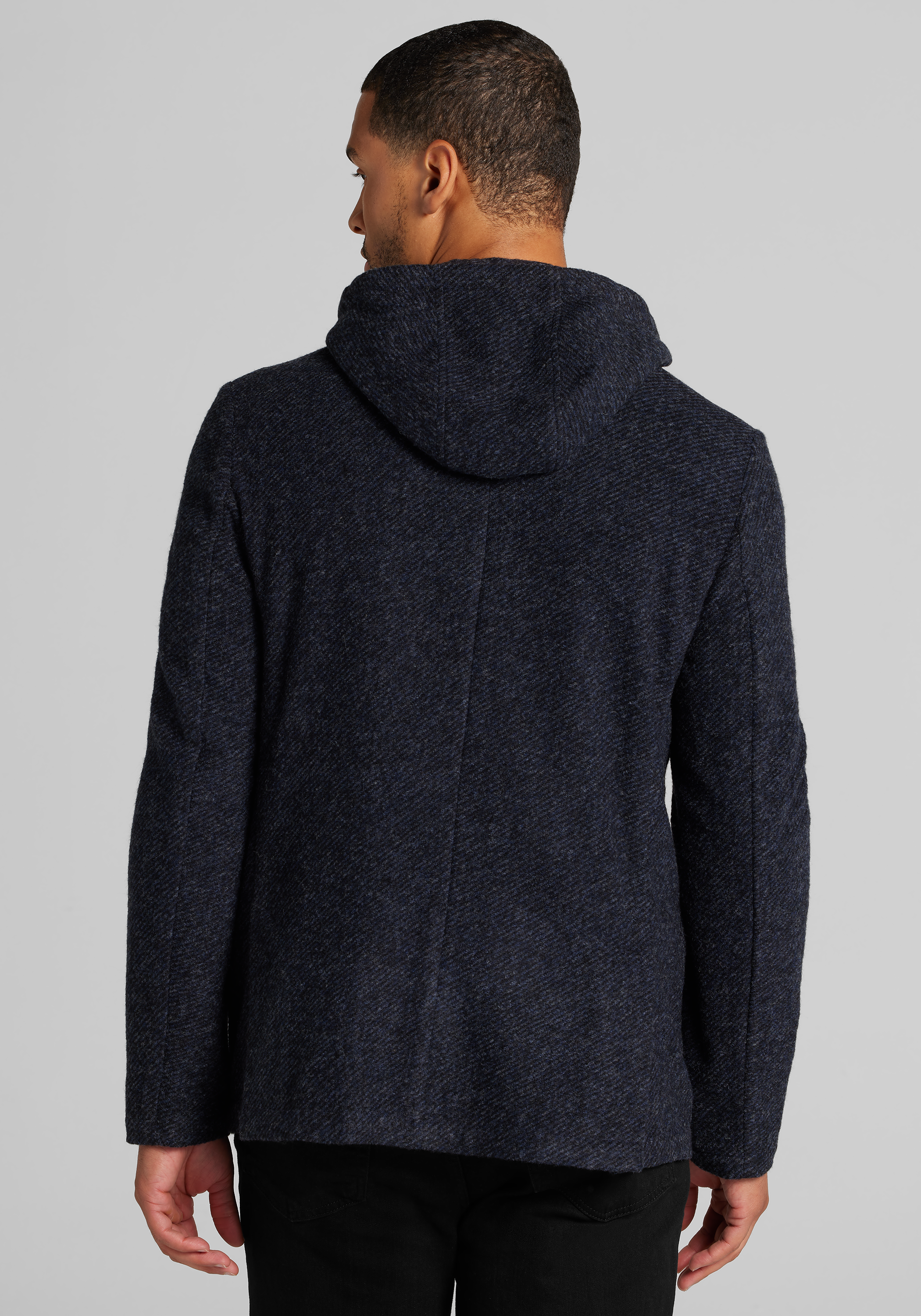 Jos. A. Bank Tailored Fit Knit Heathered Twill Jacket