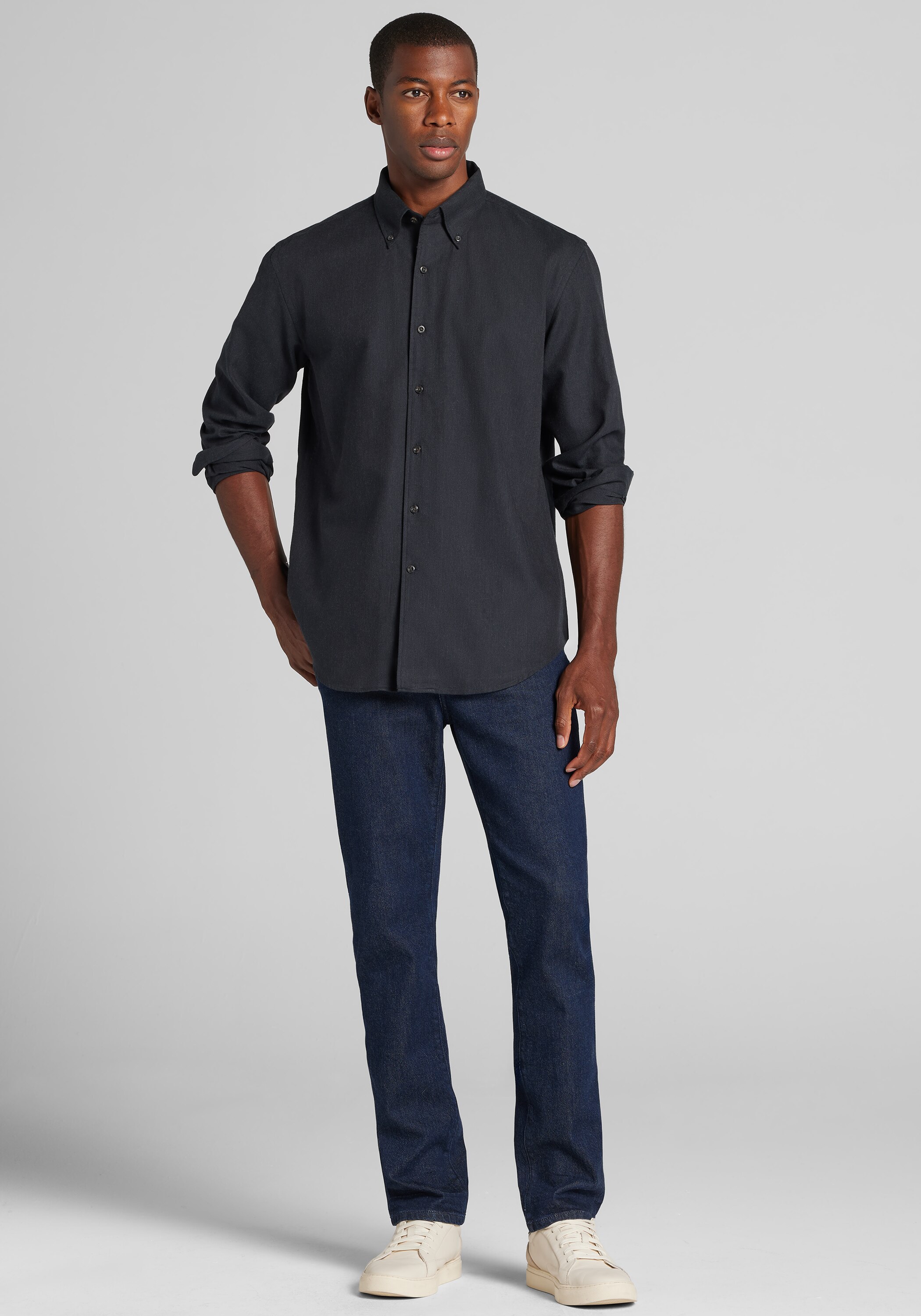 Reserve Collection Tailored Fit Button Up Shirt