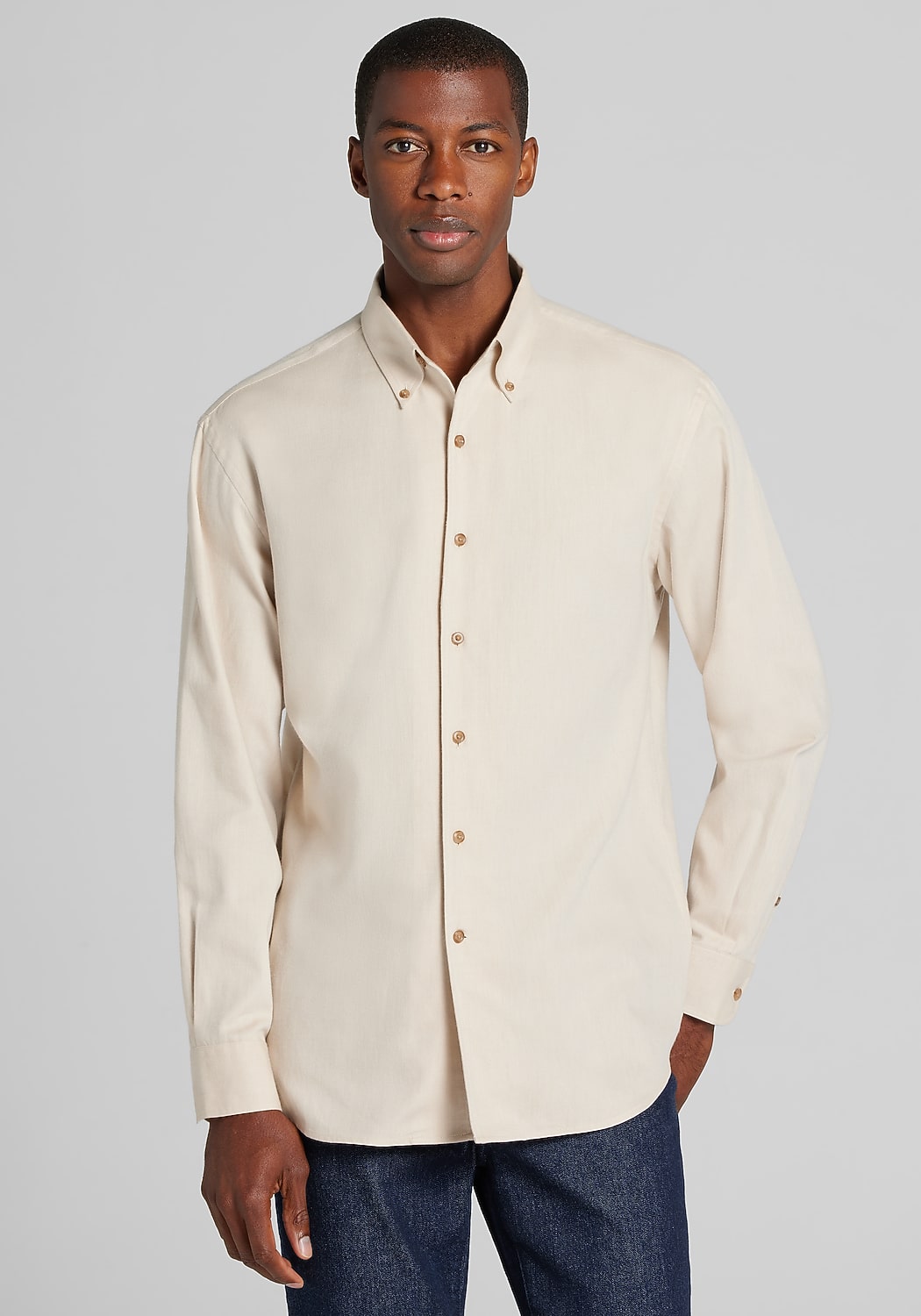 Reserve Collection Tailored Fit Button Up Shirt