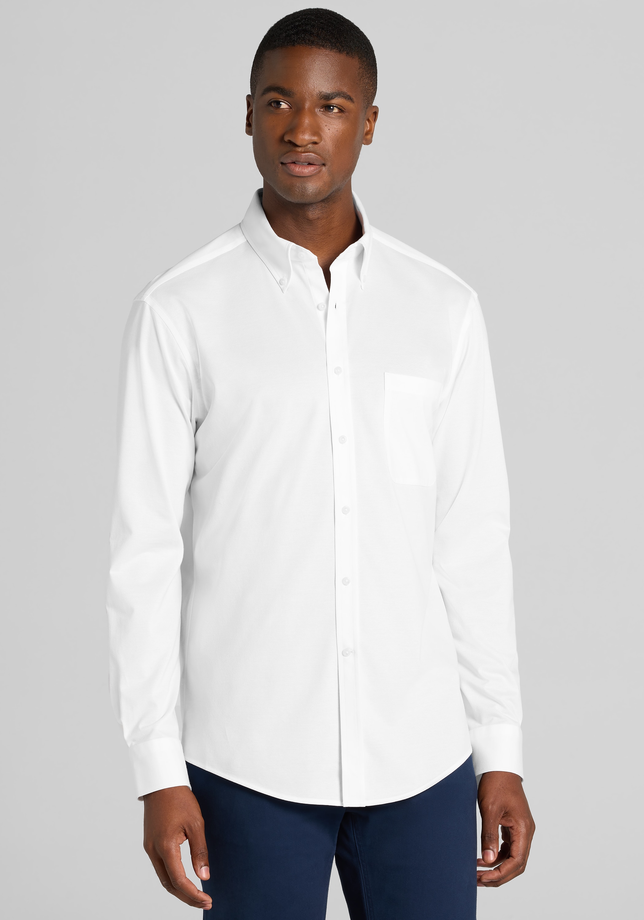 Men's Sale & Clearance, Traveler&reg; COOL<i>MOTION</i> Tailored Fit Button Up Shirt - Big & Tall - Jos A Bank