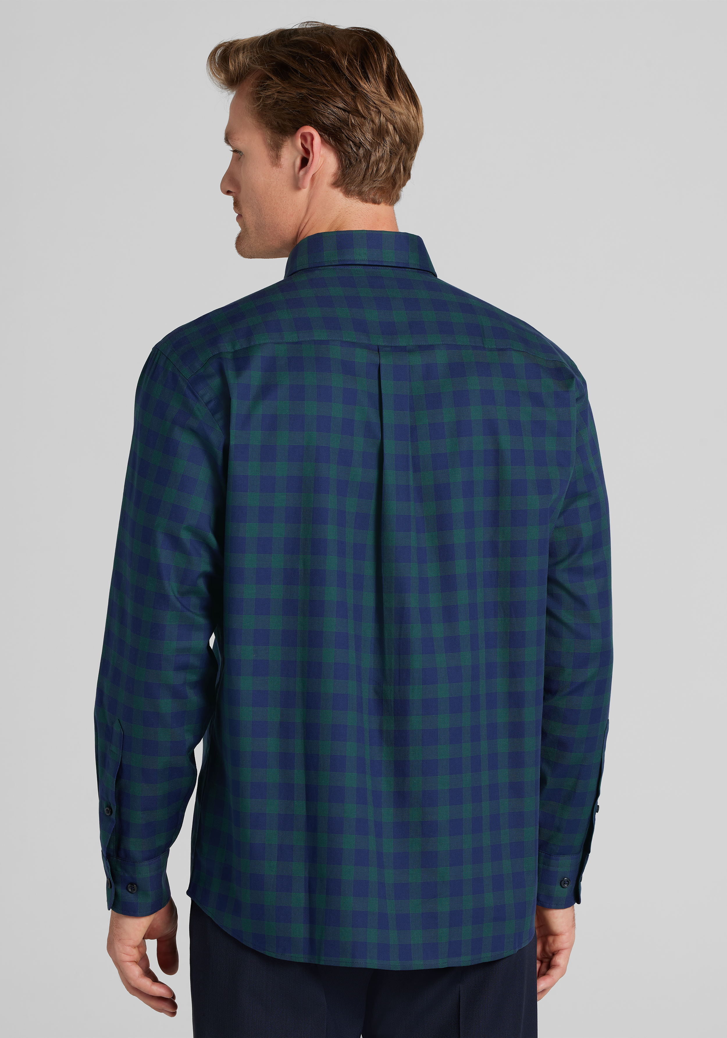 Jos. A. Bank Traditional Fit Large Check Button Up Shirt
