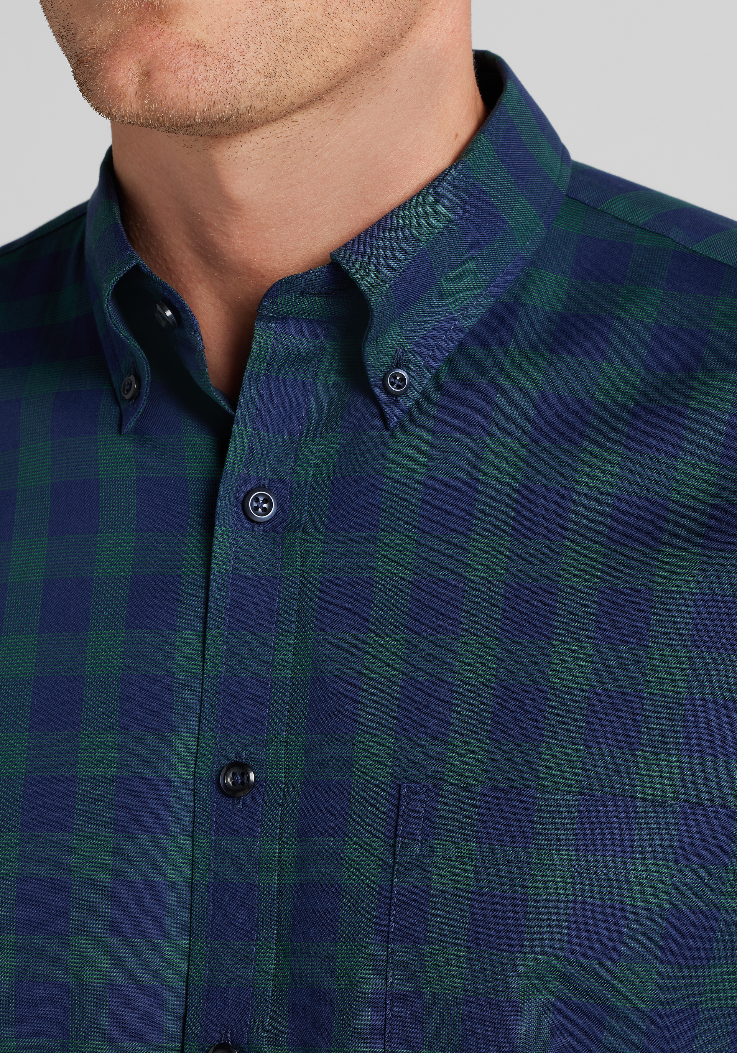 Jos. A. Bank Traditional Fit Large Check Button Up Shirt