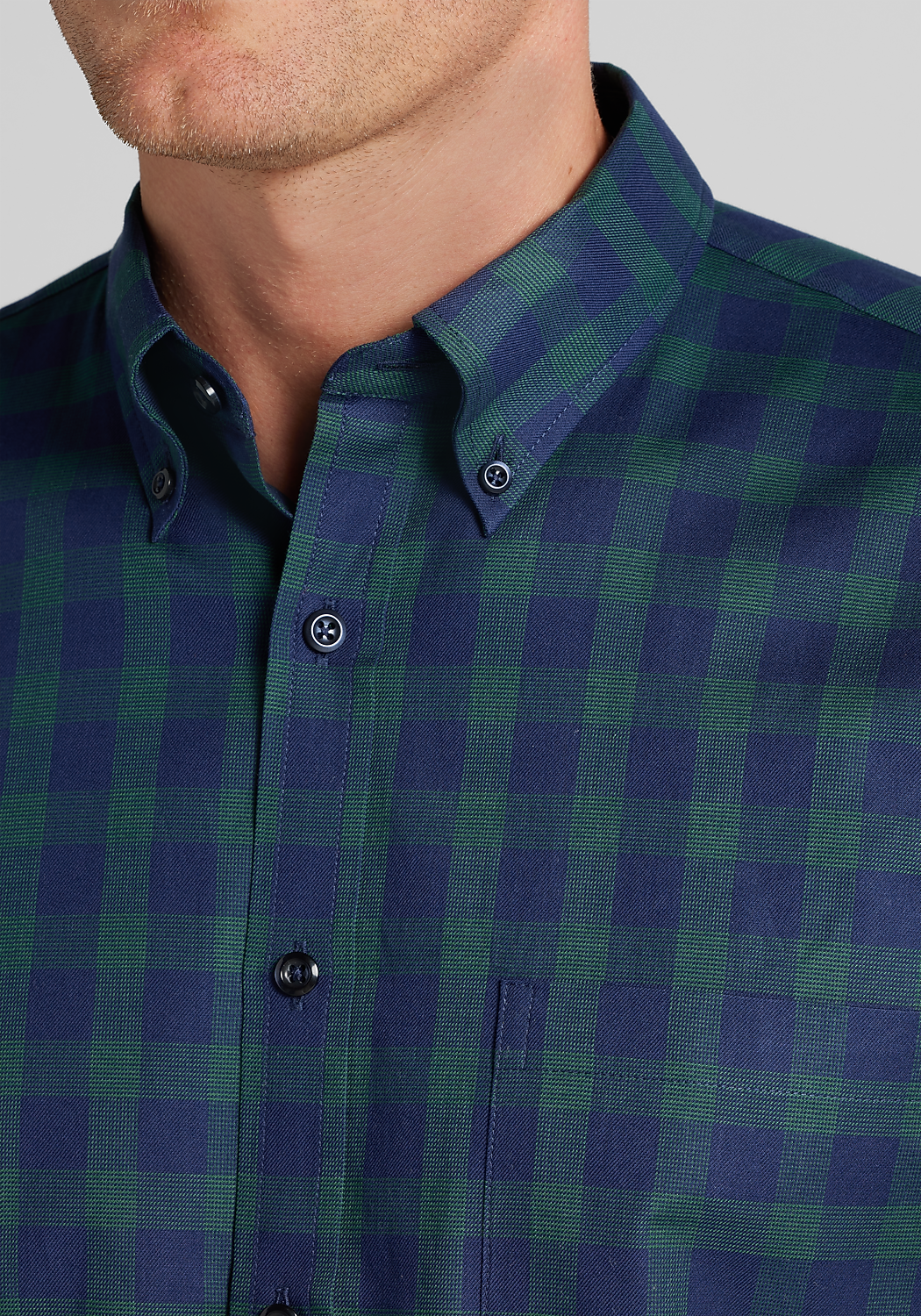 Jos. A. Bank Traditional Fit Large Check Button Up Shirt