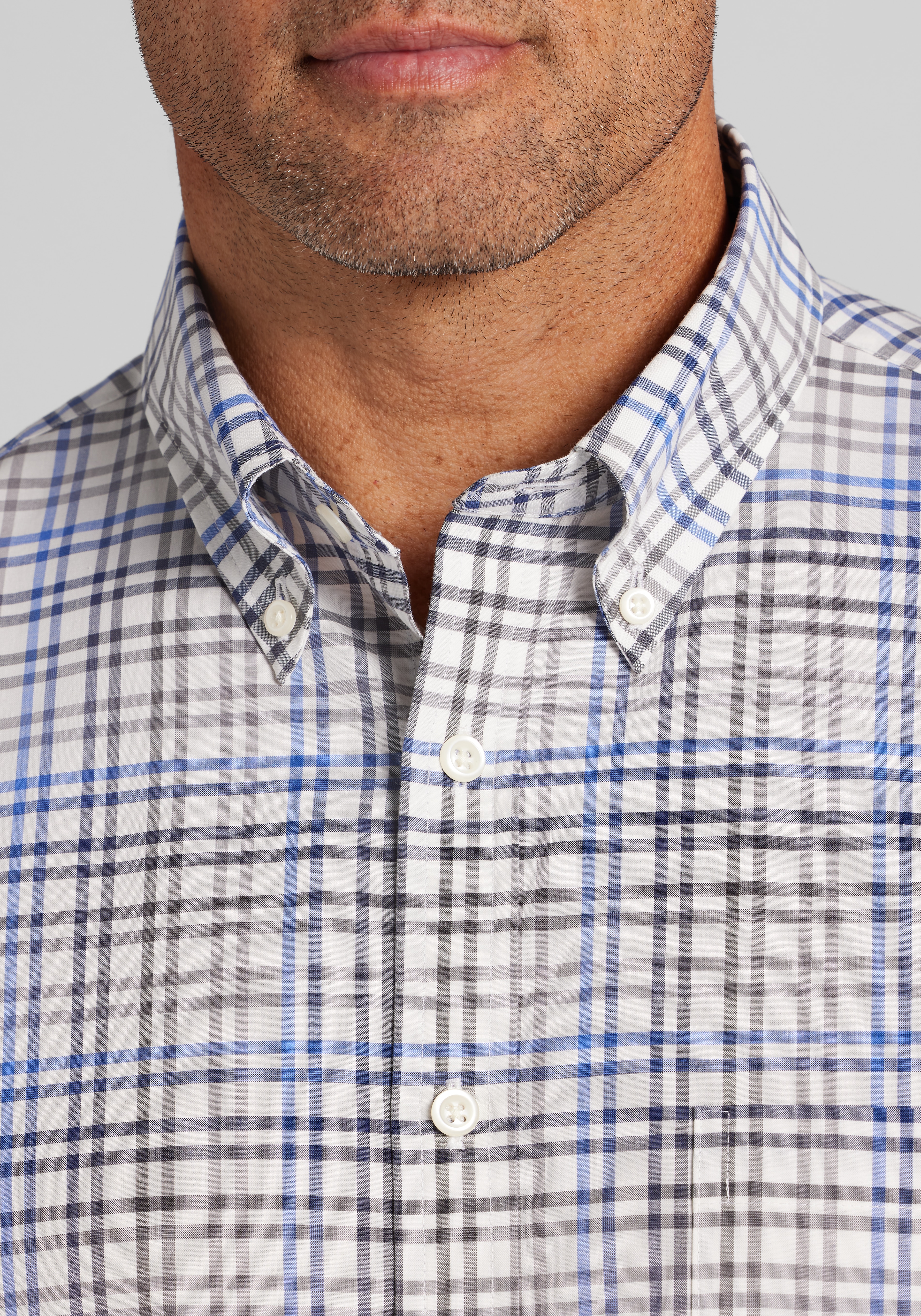 Jos. A. Bank Traditional Fit Check Button-Up Shirt