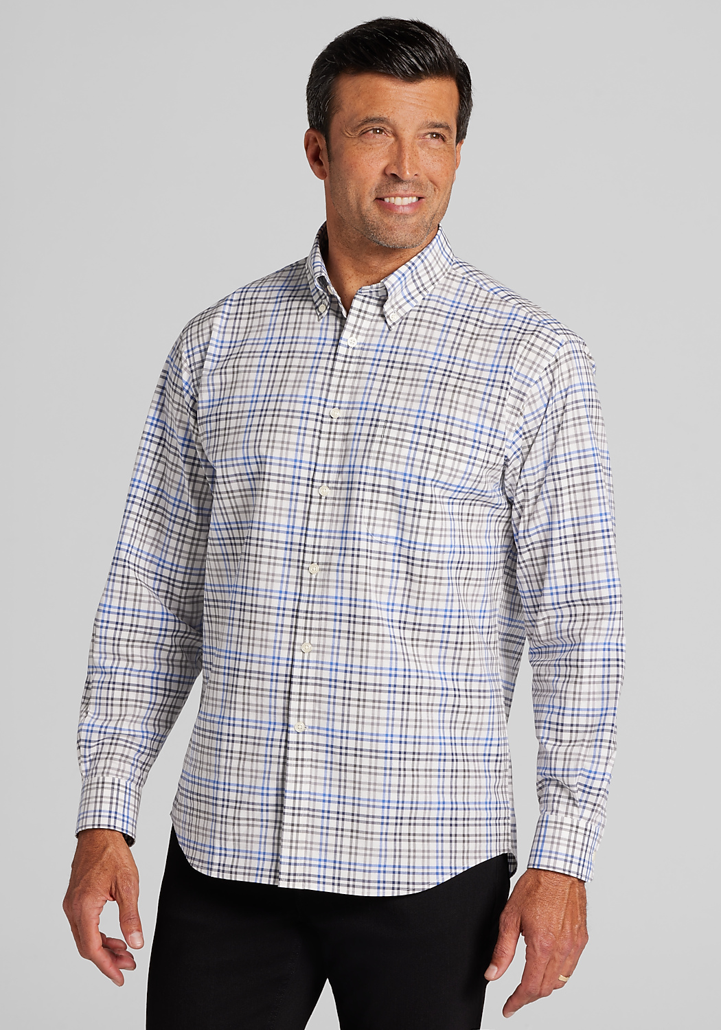 Jos. A. Bank Traditional Fit Check Button-Up Shirt