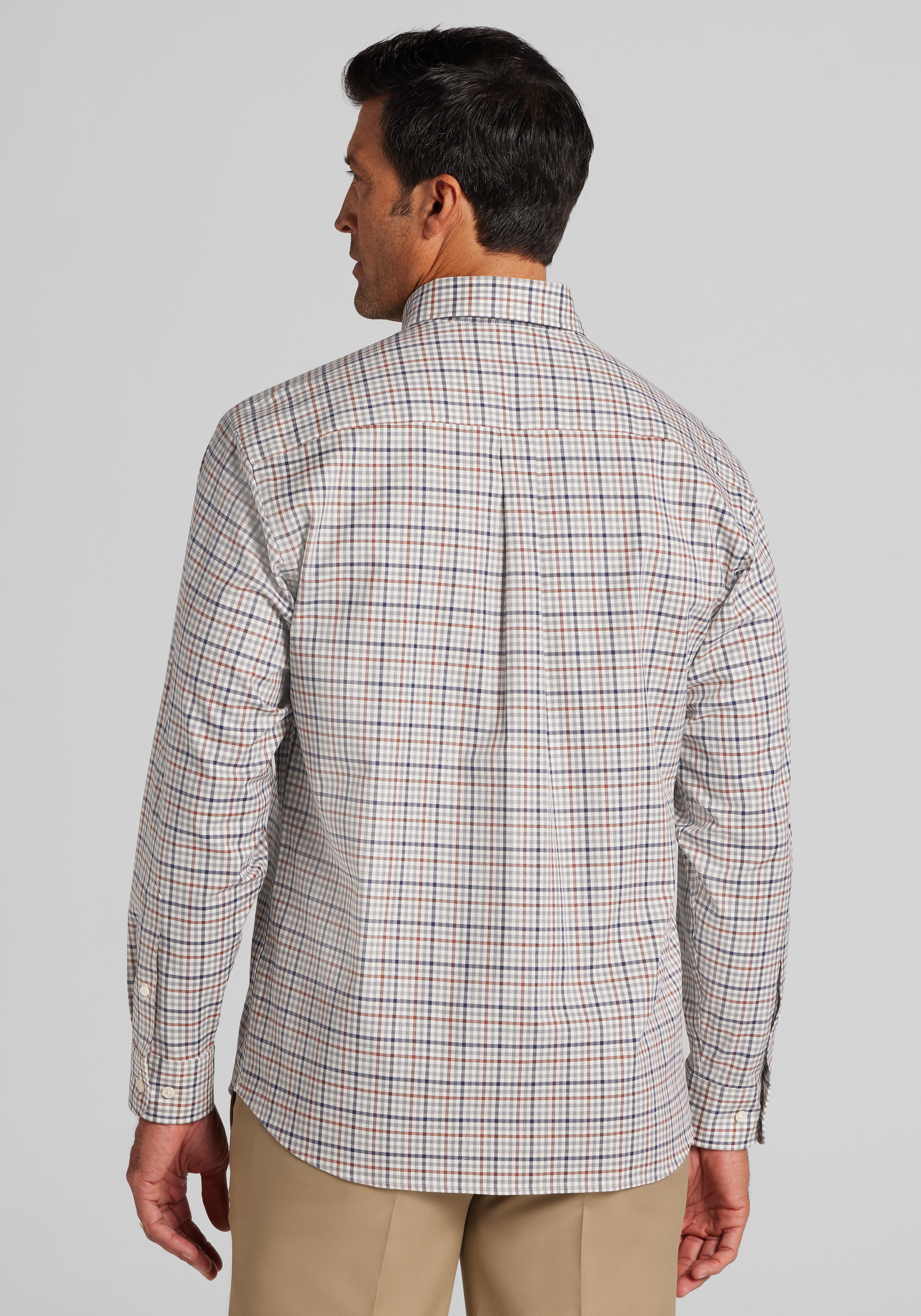 Jos. A. Bank Traditional Fit Plaid Button Up Shirt