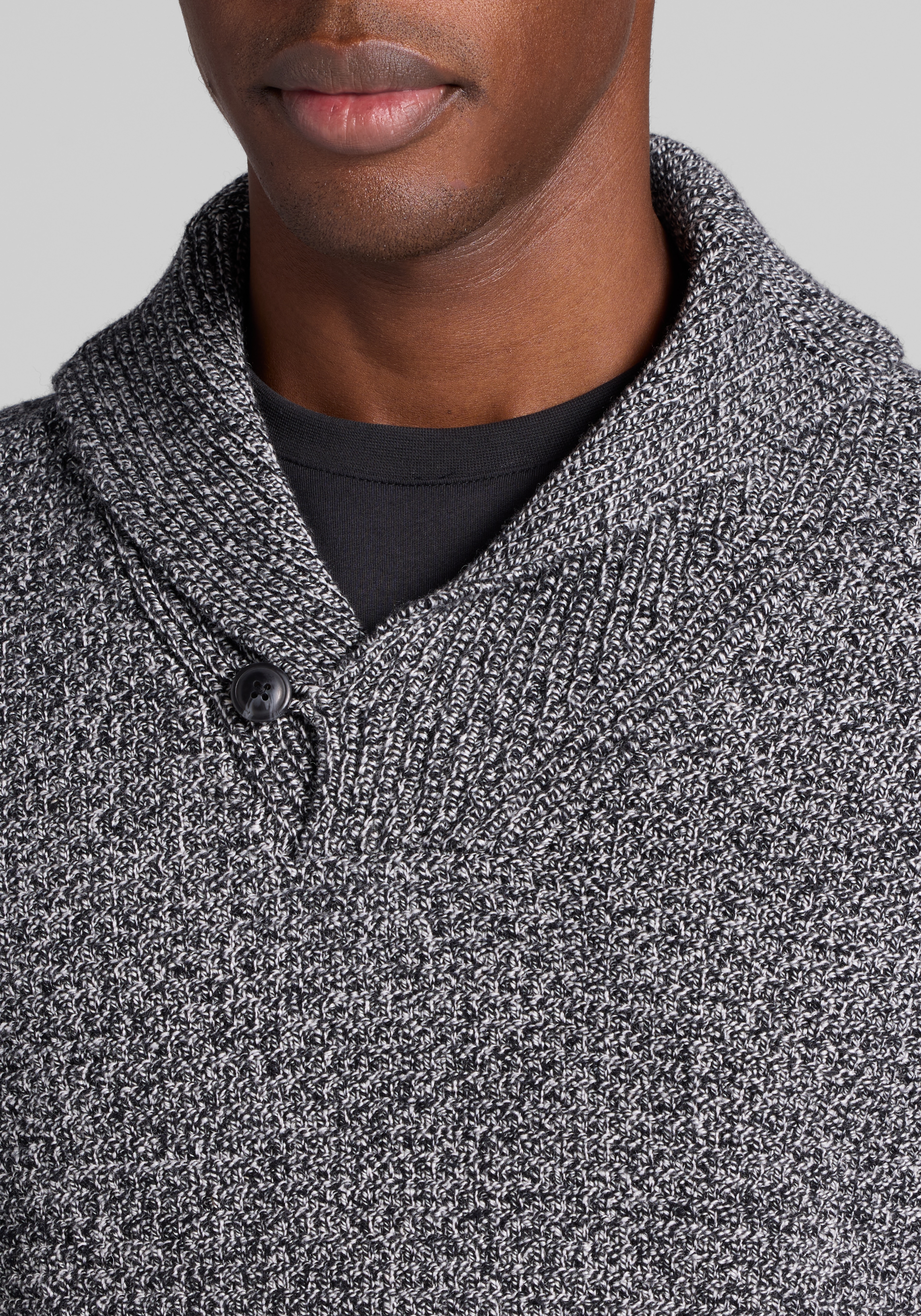 Jos. A. Bank Tailored Fit Wool Blend Shawl Collar Sweater