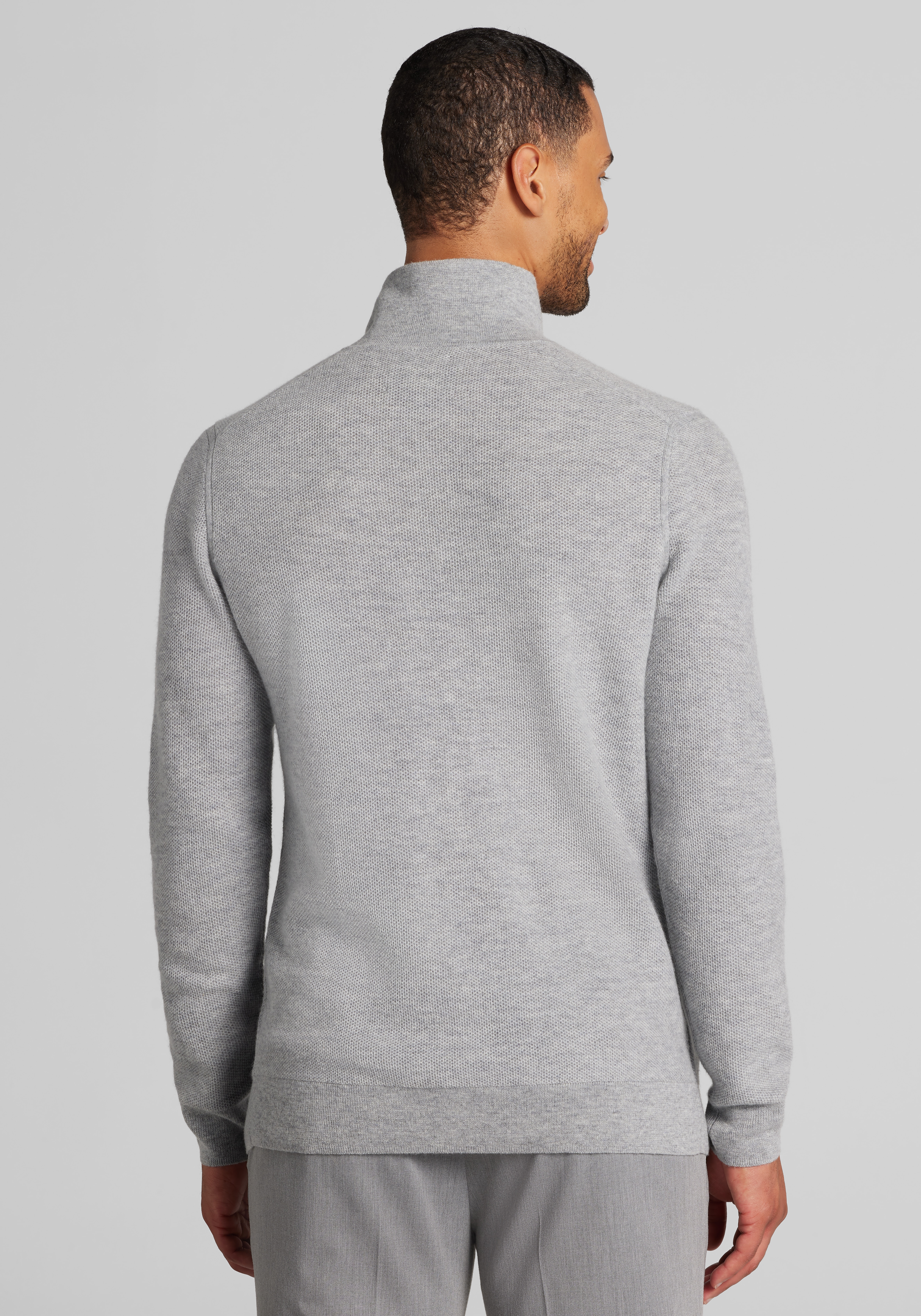 Reserve Collection Tailored Fit Johnny Collar Polo Sweater