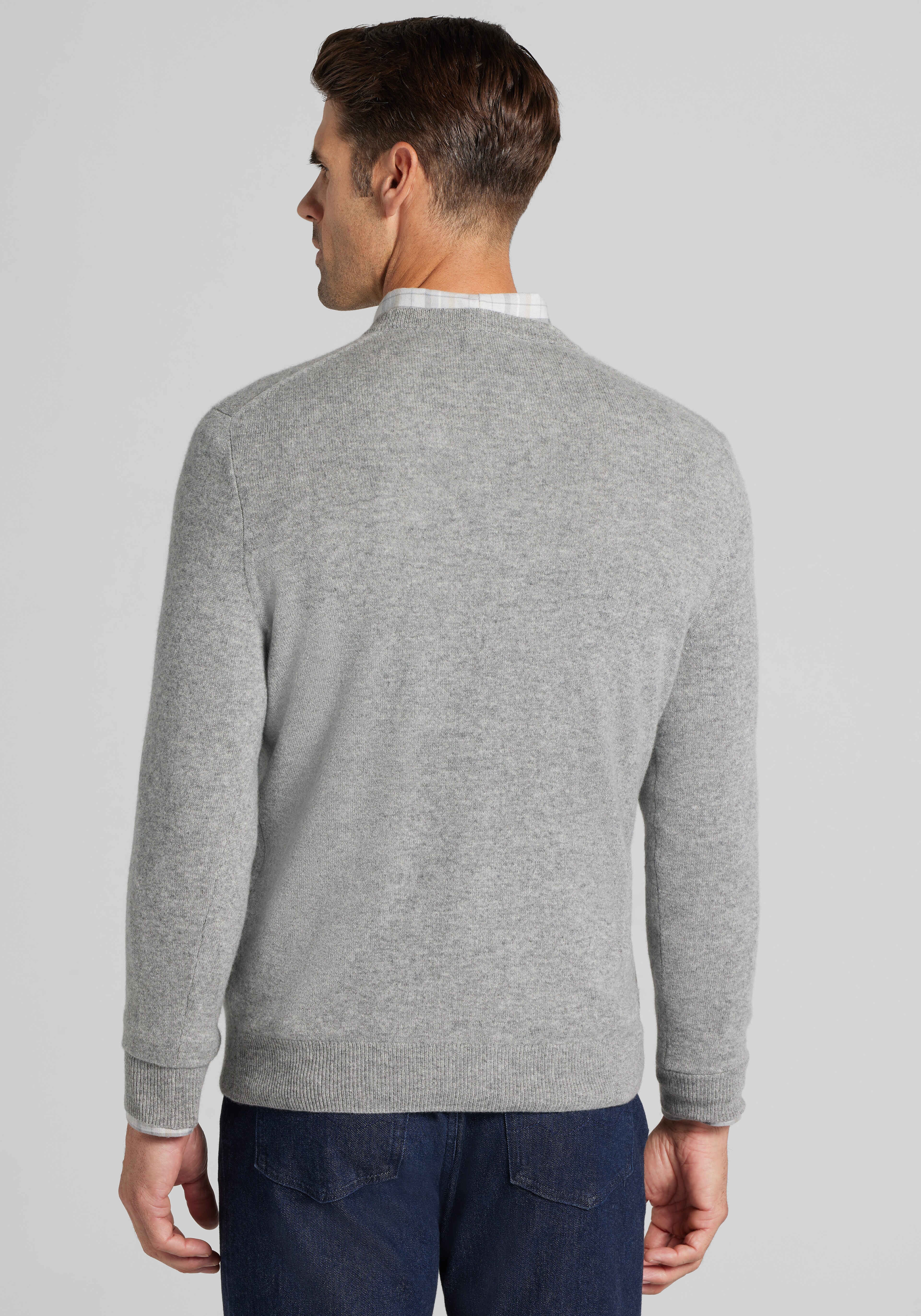Reserve Tailored Fit Crew Neck 100% Cashmere Sweater