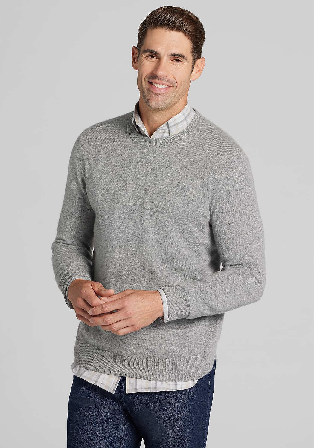 Reserve Collection Tailored Fit Crew Neck Cashmere Sweater