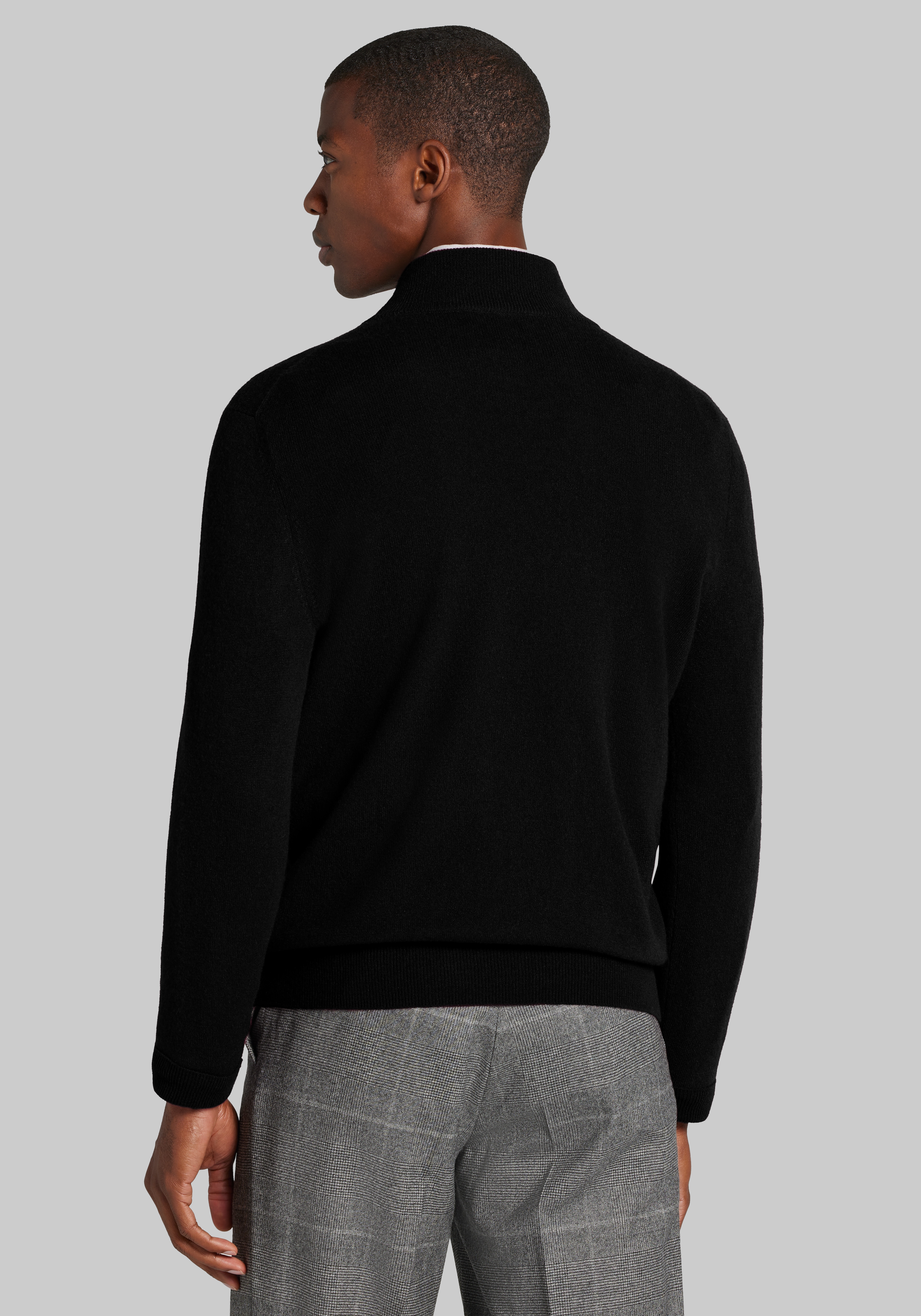 Reserve Tailored Fit Quarter-Zip 100% Cashmere Sweater