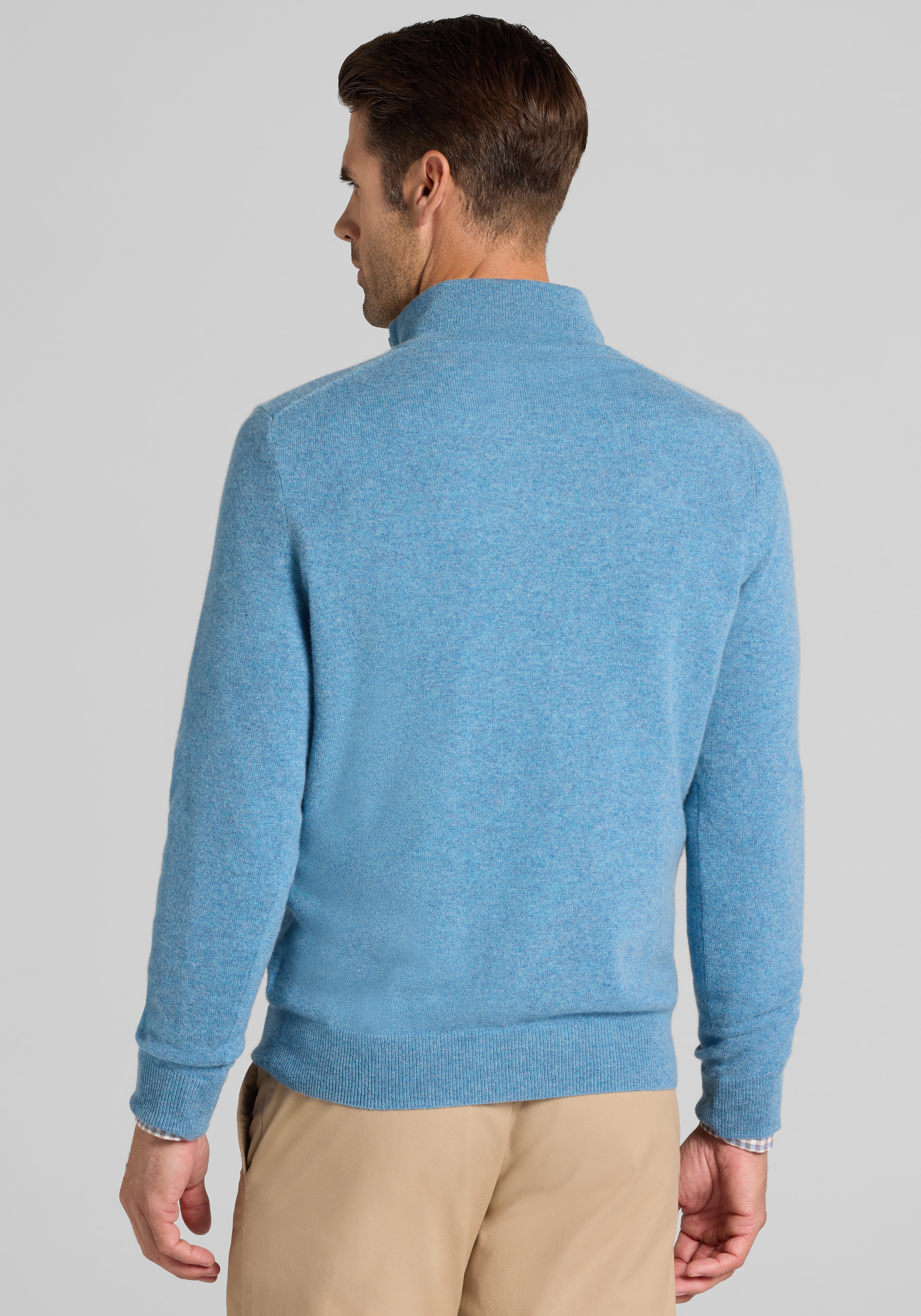Reserve Tailored Fit 100% Cashmere Quarter-Zip Sweater