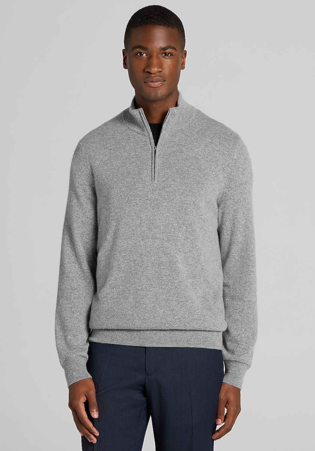 Reserve Collection Tailored Fit Quarter-Zip Cashmere Sweater