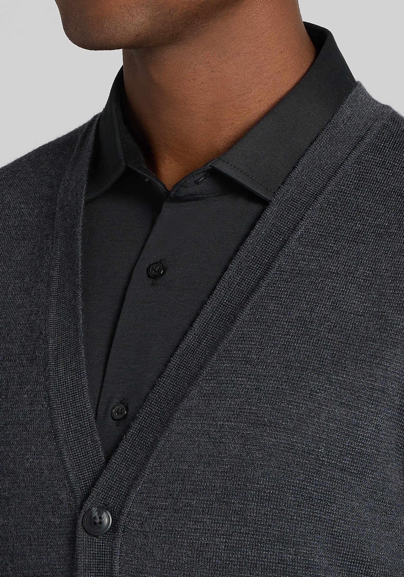 Jos. A. Bank Tailored Fit Wool Blend Sweater Vest
