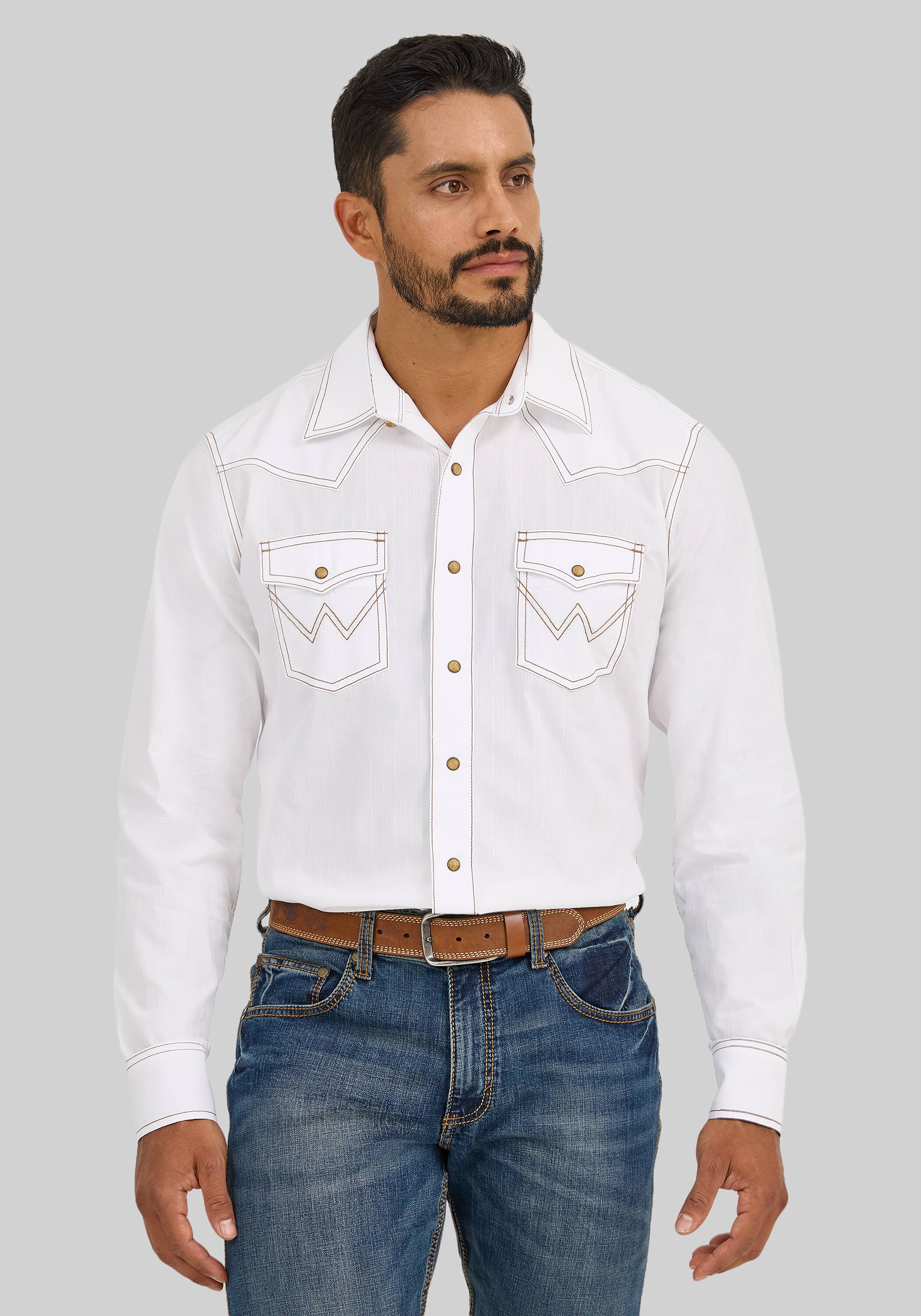 Men's Casual Tops, Wrangler Retro Premium Tailored Fit Western Sportshirt - Jos A Bank