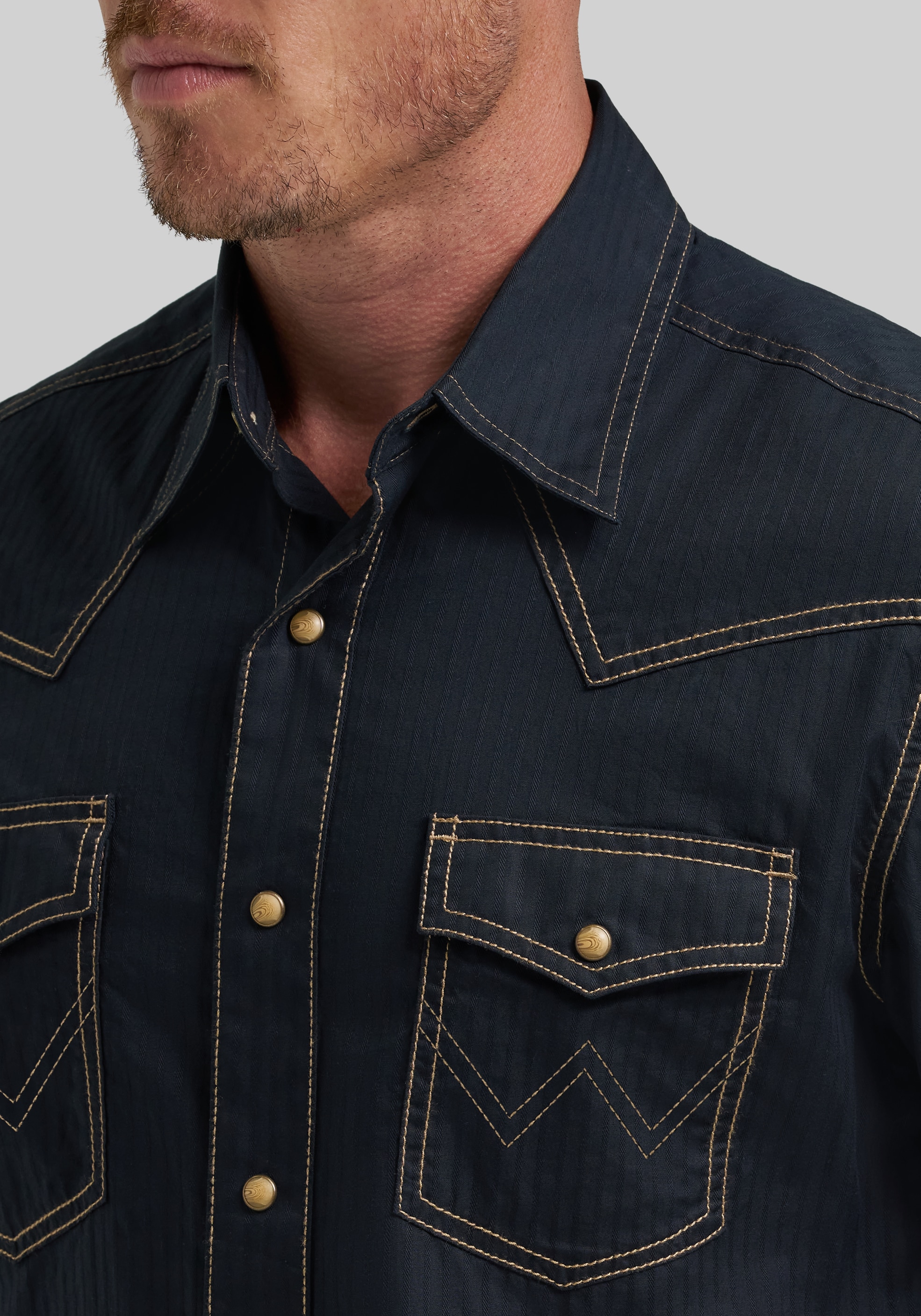 Wrangler Retro Premium Tailored Fit Western Button Up Shirt