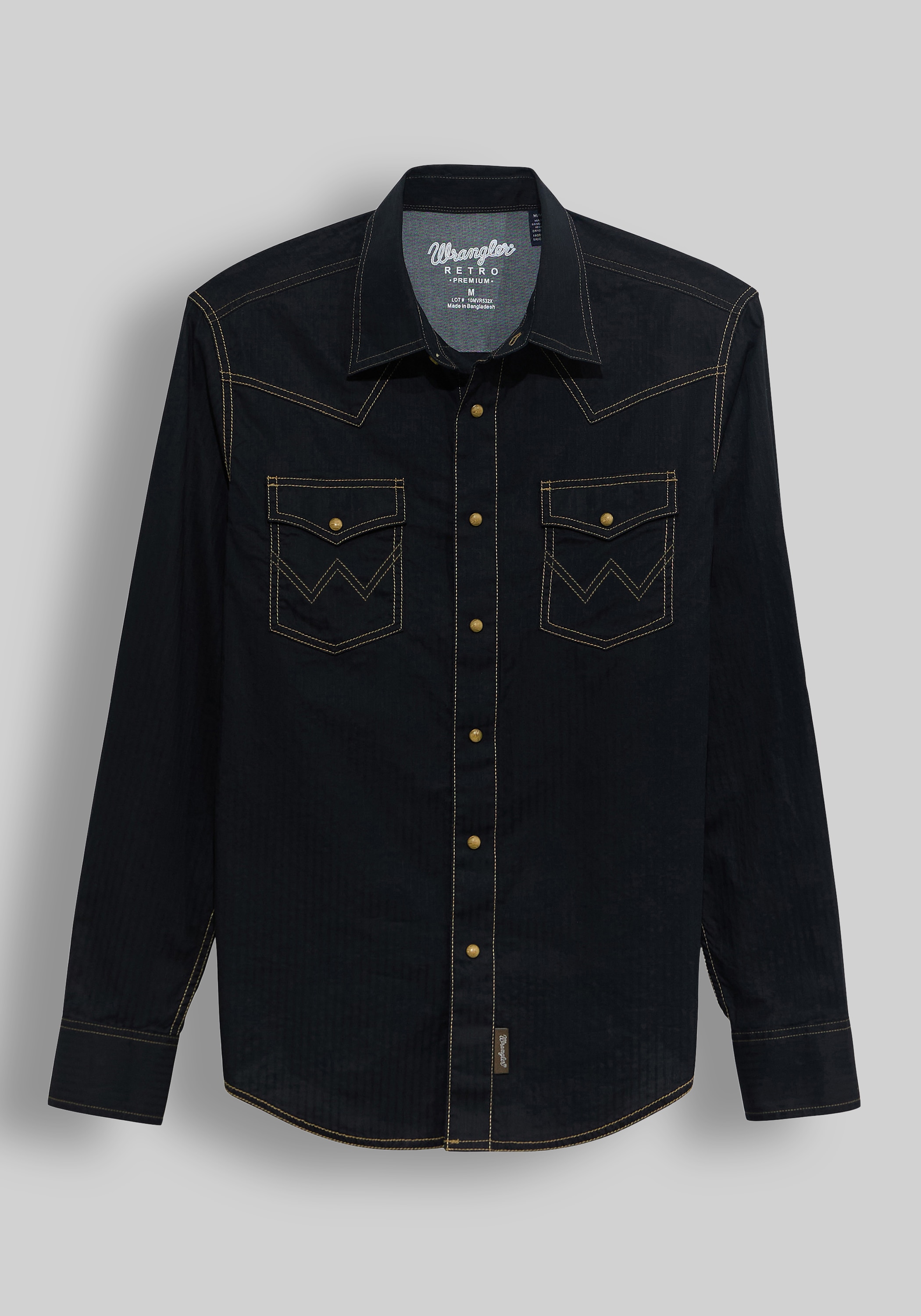 Wrangler Retro Premium Tailored Fit Western Button Up Shirt
