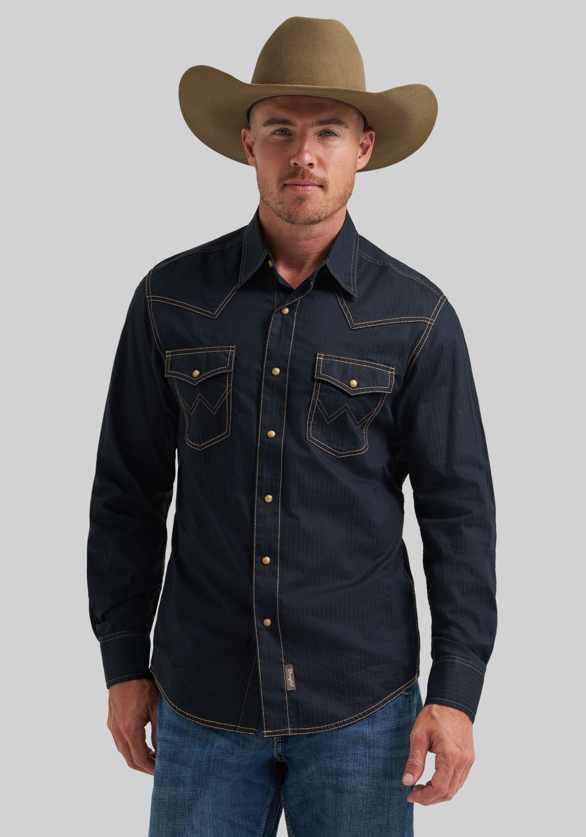 Men's New!, Wrangler Retro Premium Tailored Fit Western Sportshirt - Jos A Bank