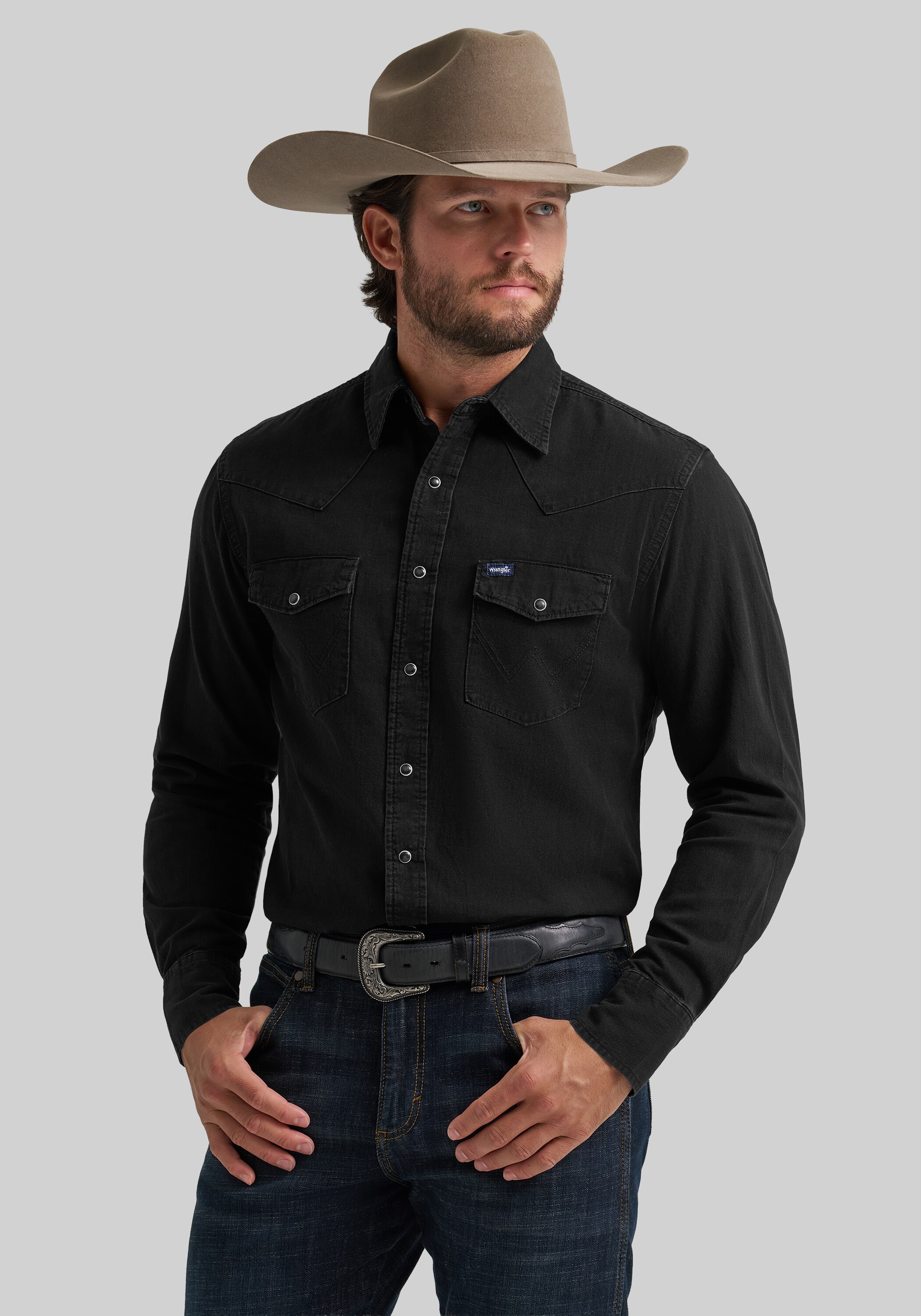 Men's Casual Tops, Wrangler Retro Premium Tailored Fit Western Sportshirt - Jos A Bank