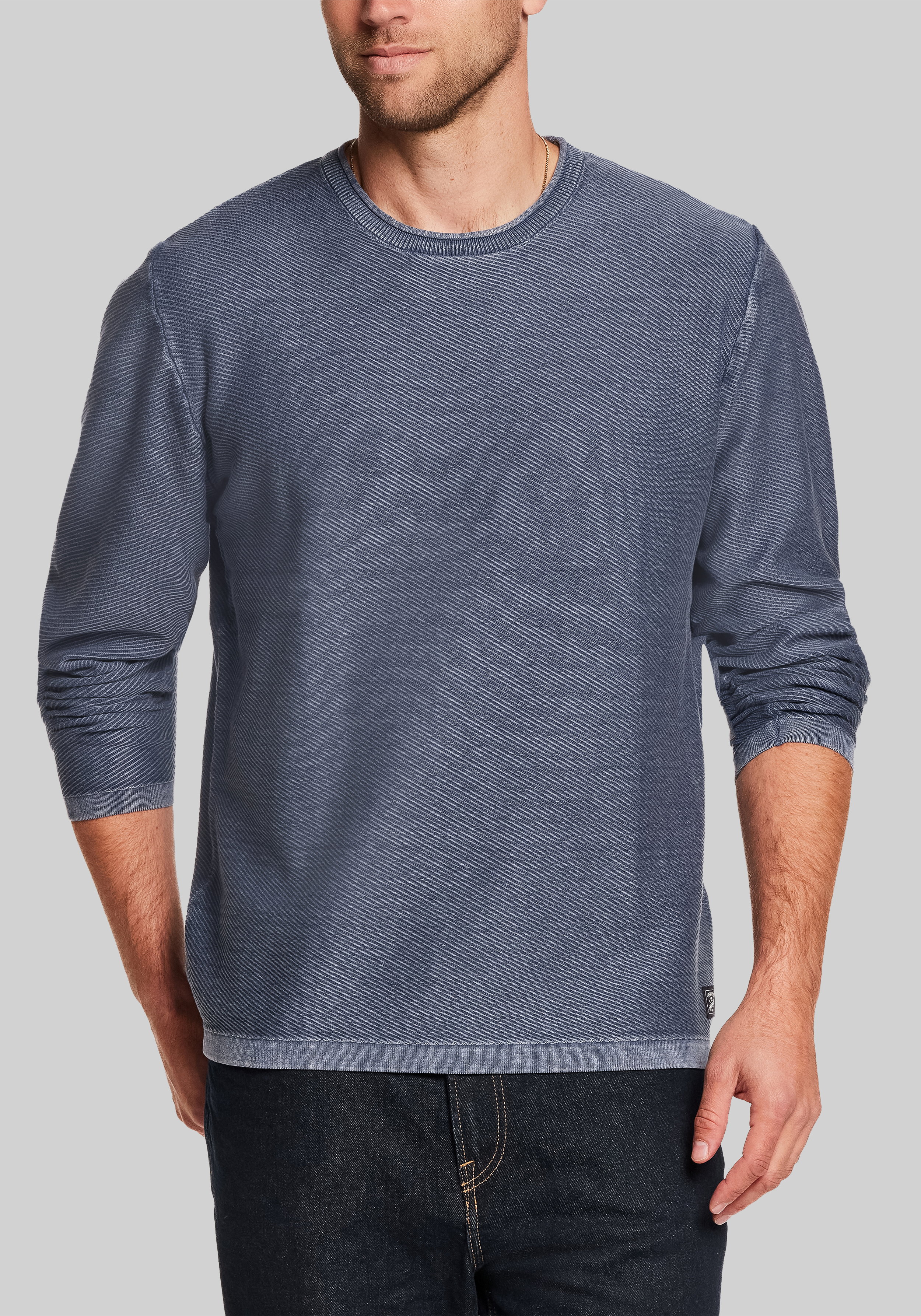 Weatherproof Vintage Tailored Fit Twill Stonewash Sweater