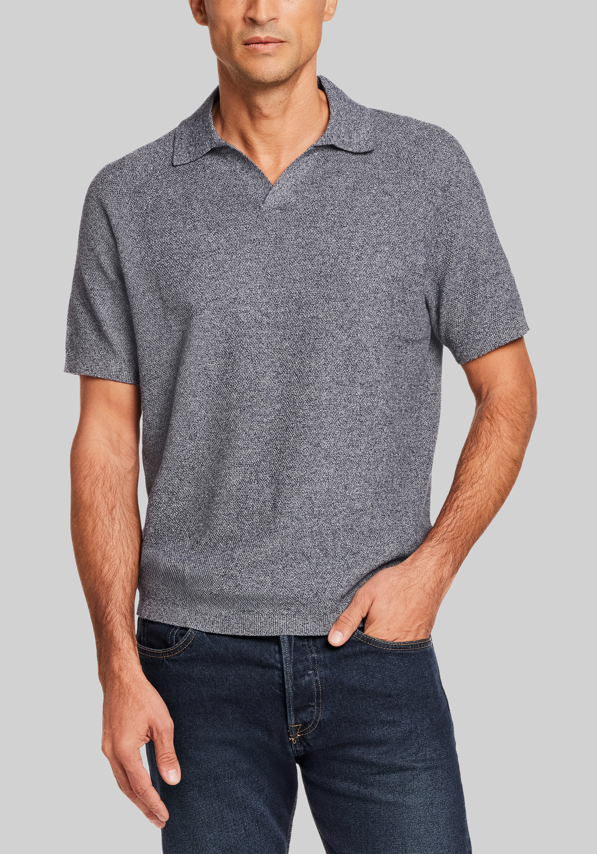 Men's Casual Tops, Weatherproof Vintage Tailored Fit Short Sleeve Polo Sweater - Jos A Bank