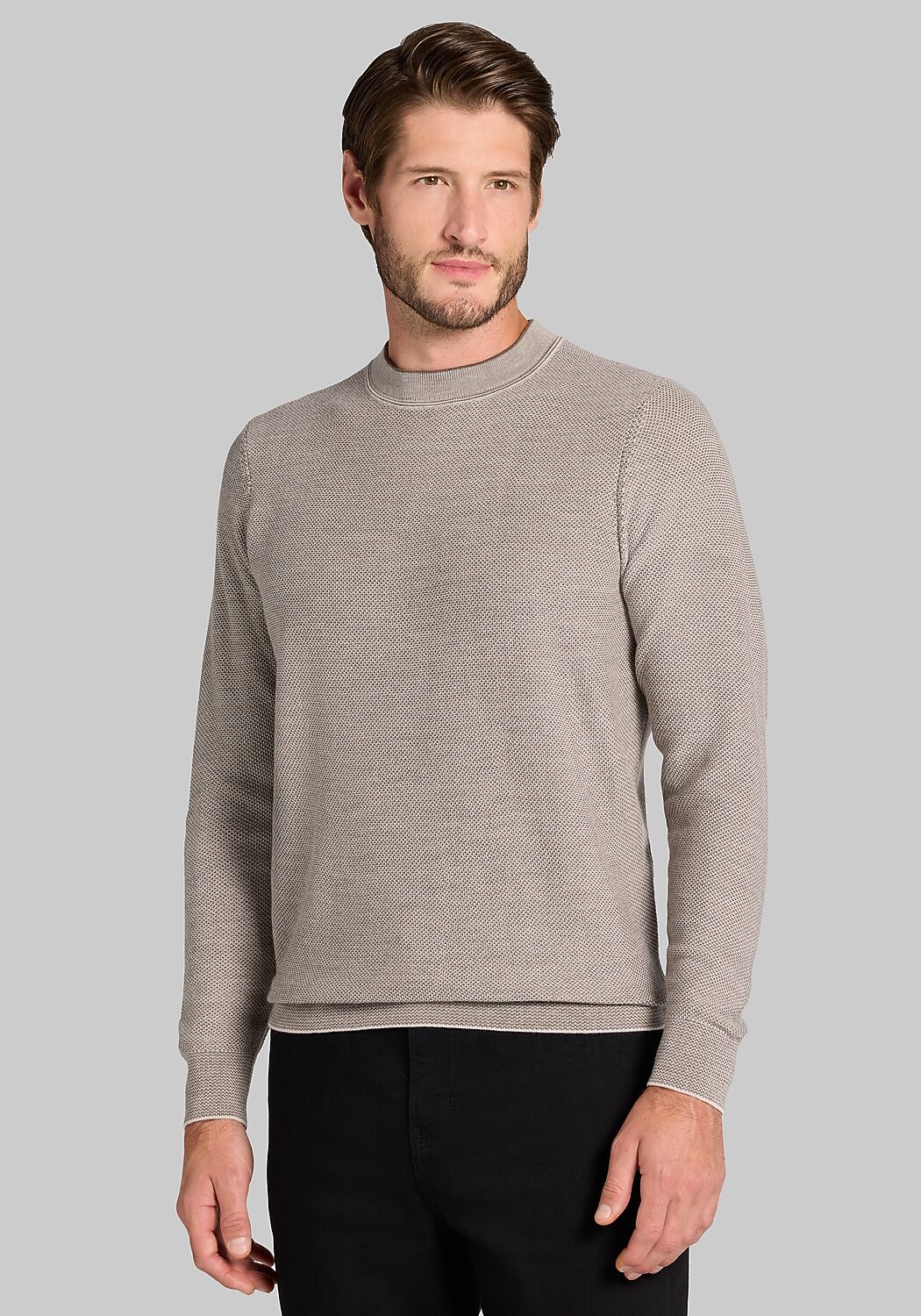 Traveler® Collection Honeycomb Crew Neck Sweater