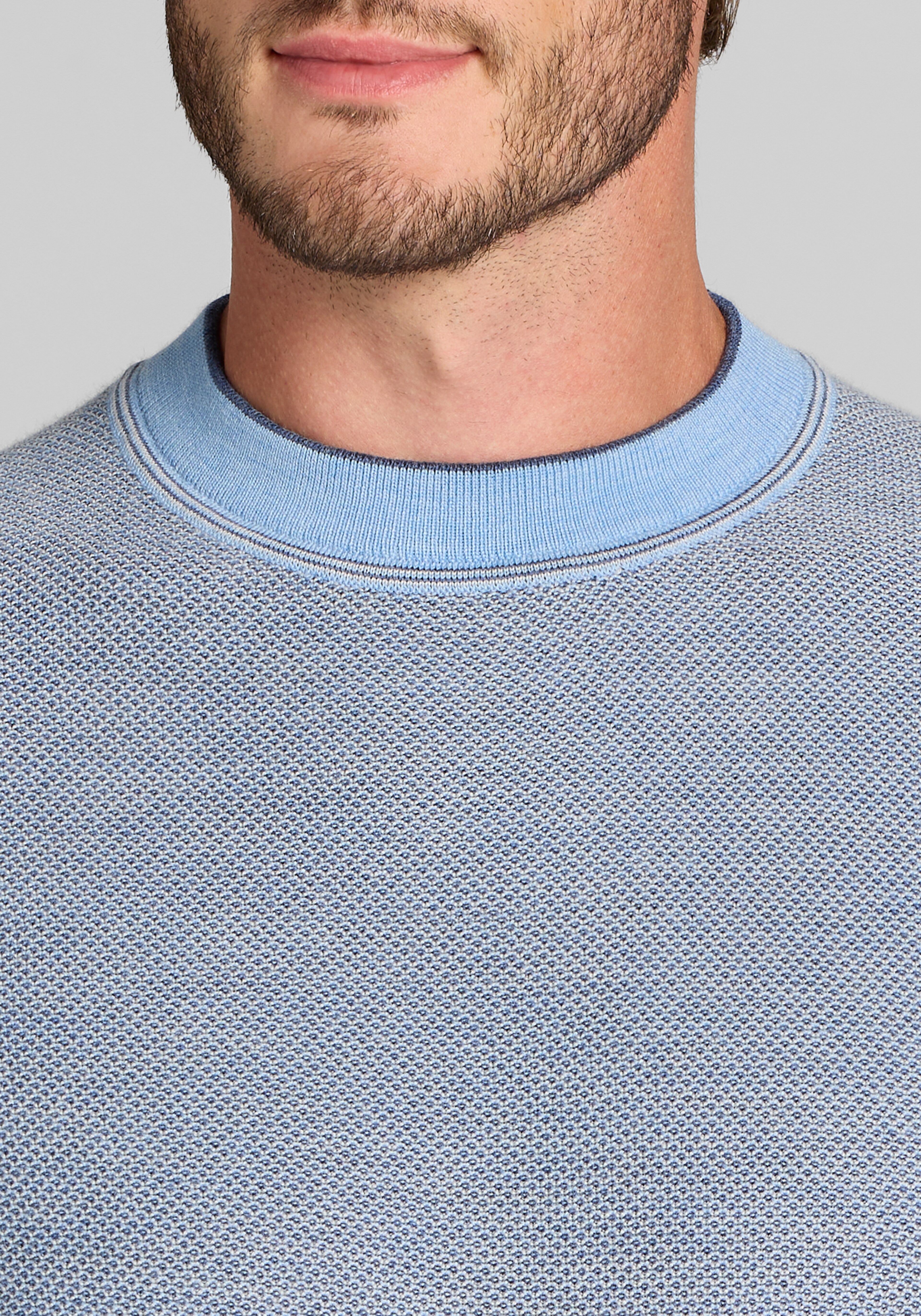 Traveler® Collection Honeycomb Crew Neck Sweater