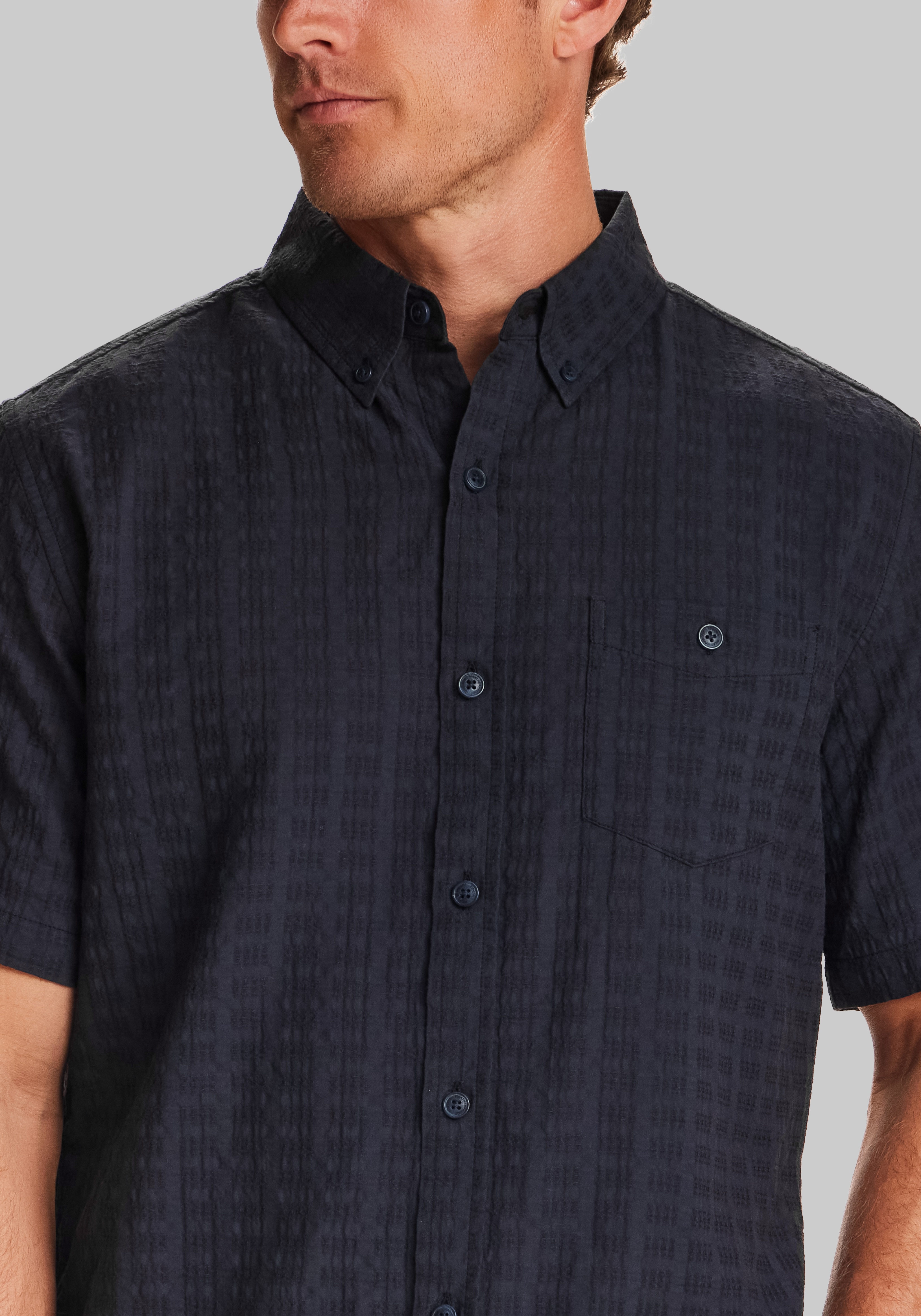 Weatherproof Traditional Fit Short Sleeve Button Up Shirt