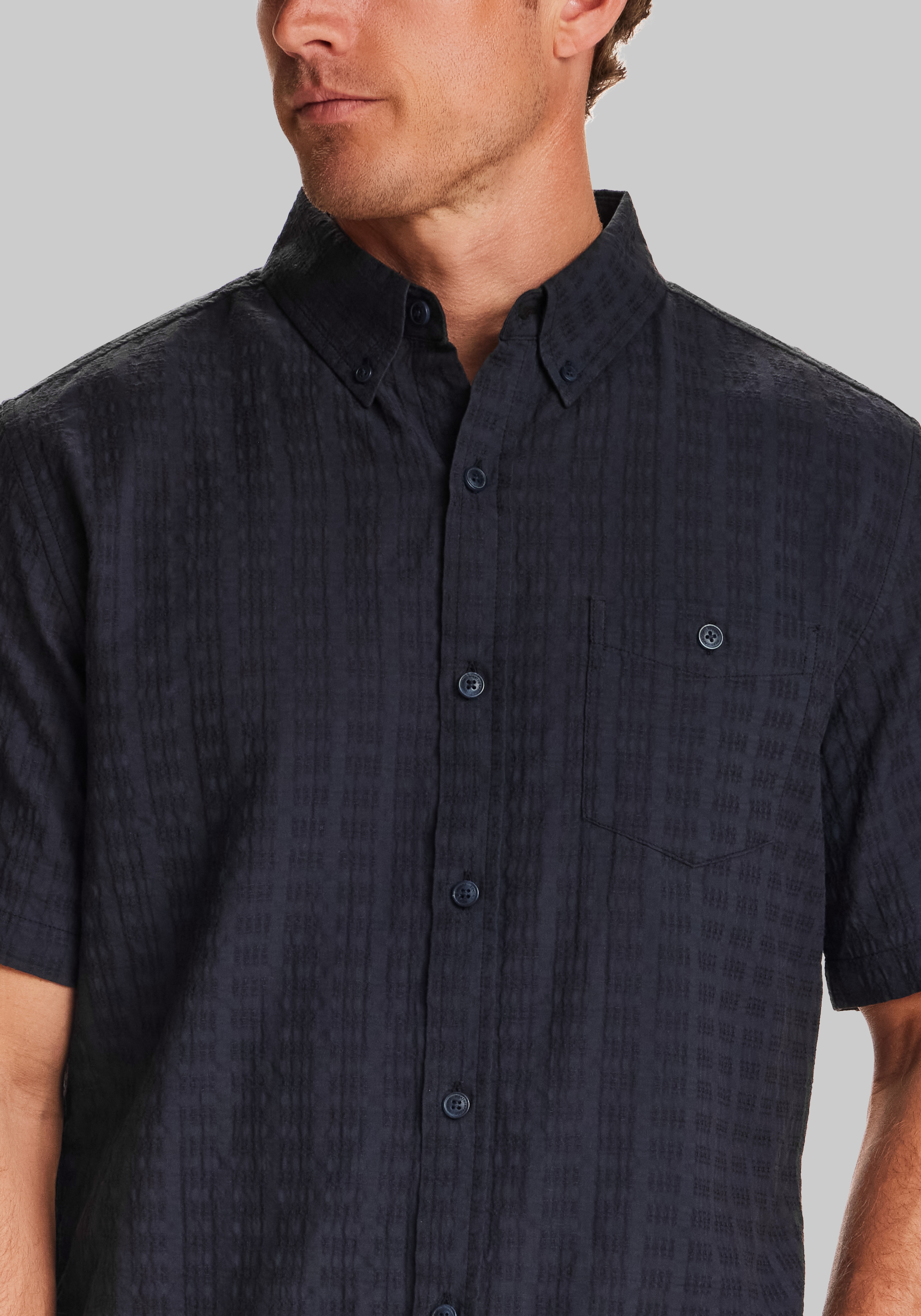 Weatherproof Vintage Traditional Fit Short Sleeve Button Up Shirt