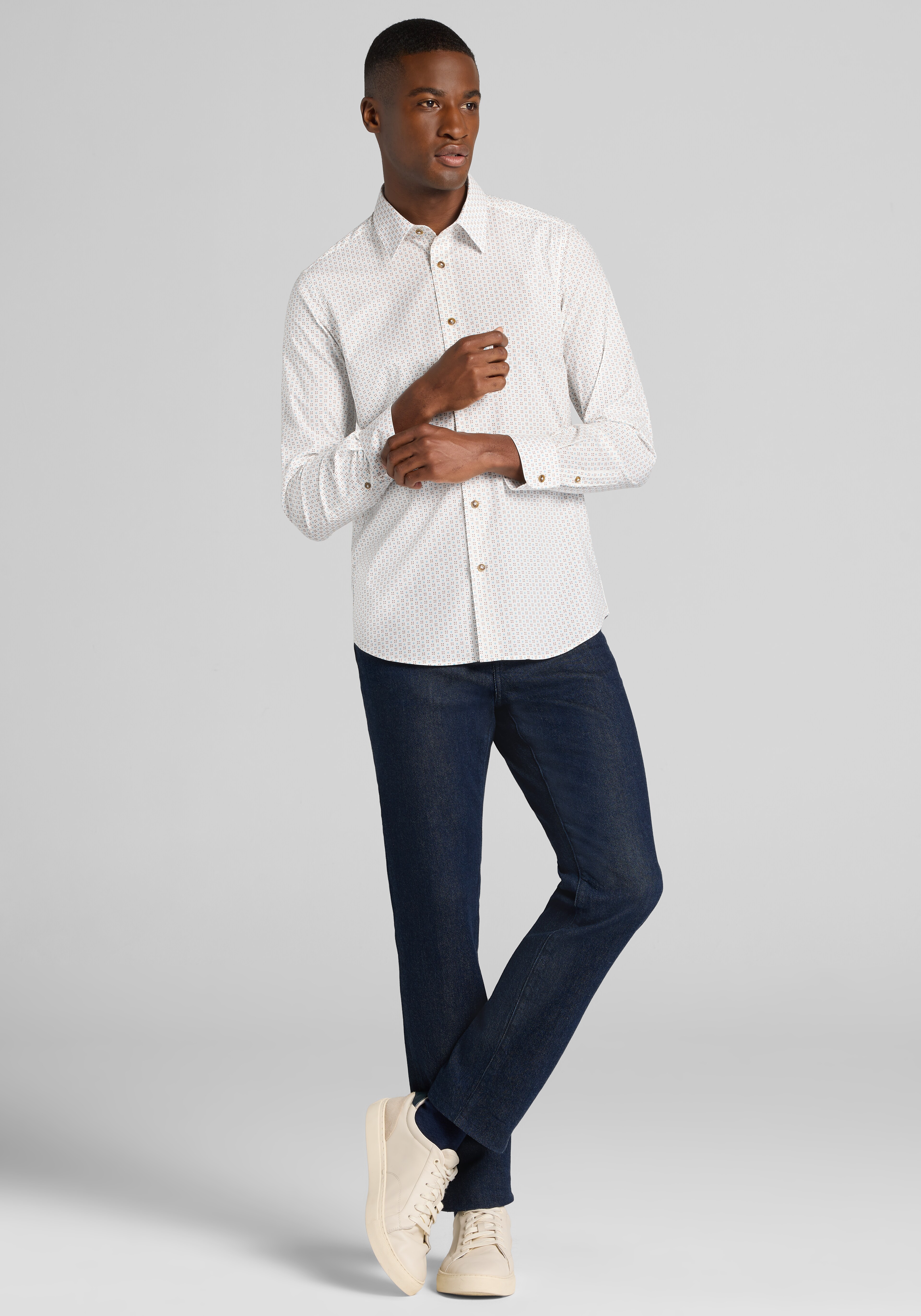Paisley & Gray Mini Diamond Button Up Shirt