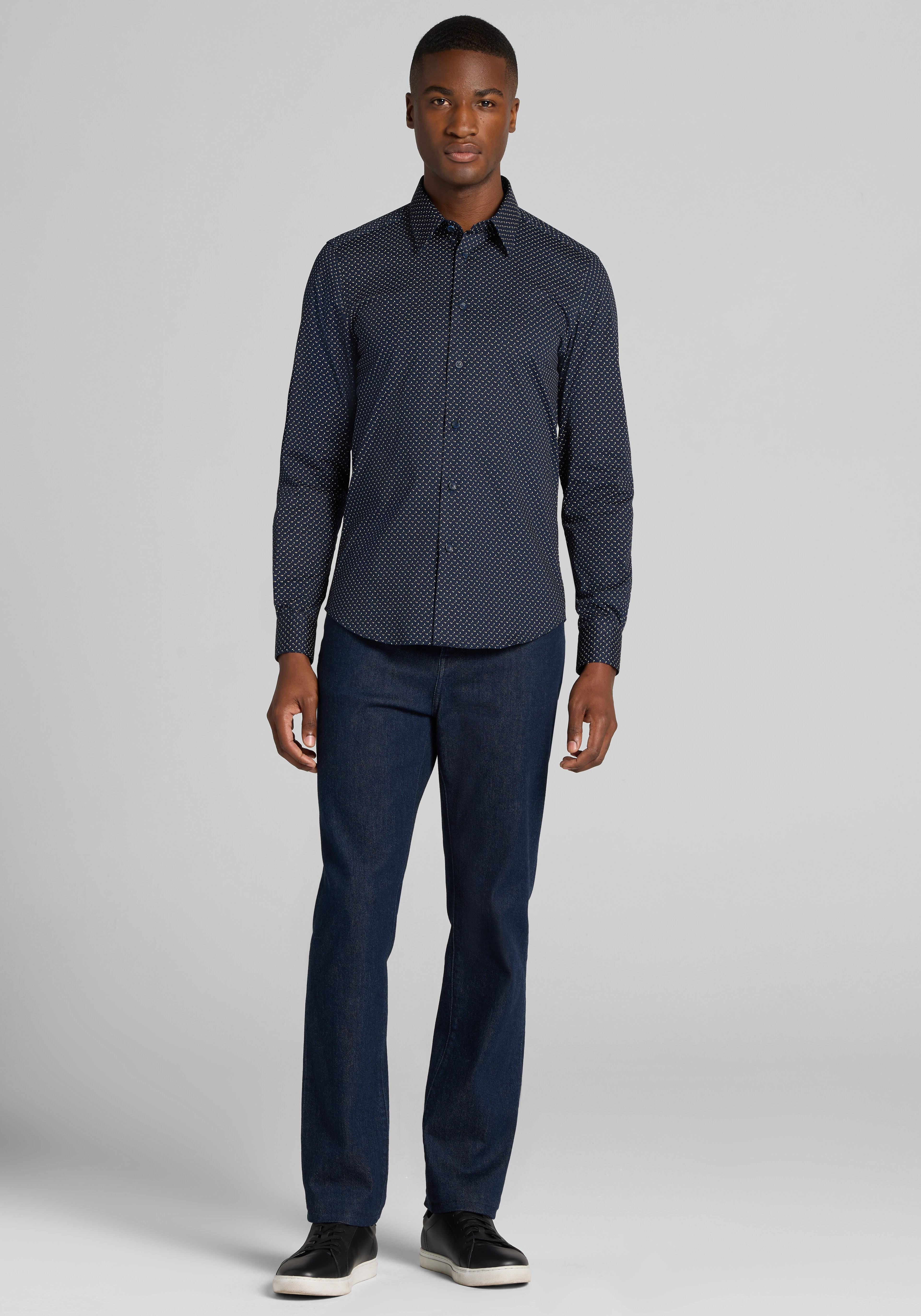 Paisley & Gray Micro Geo Button Up Shirt