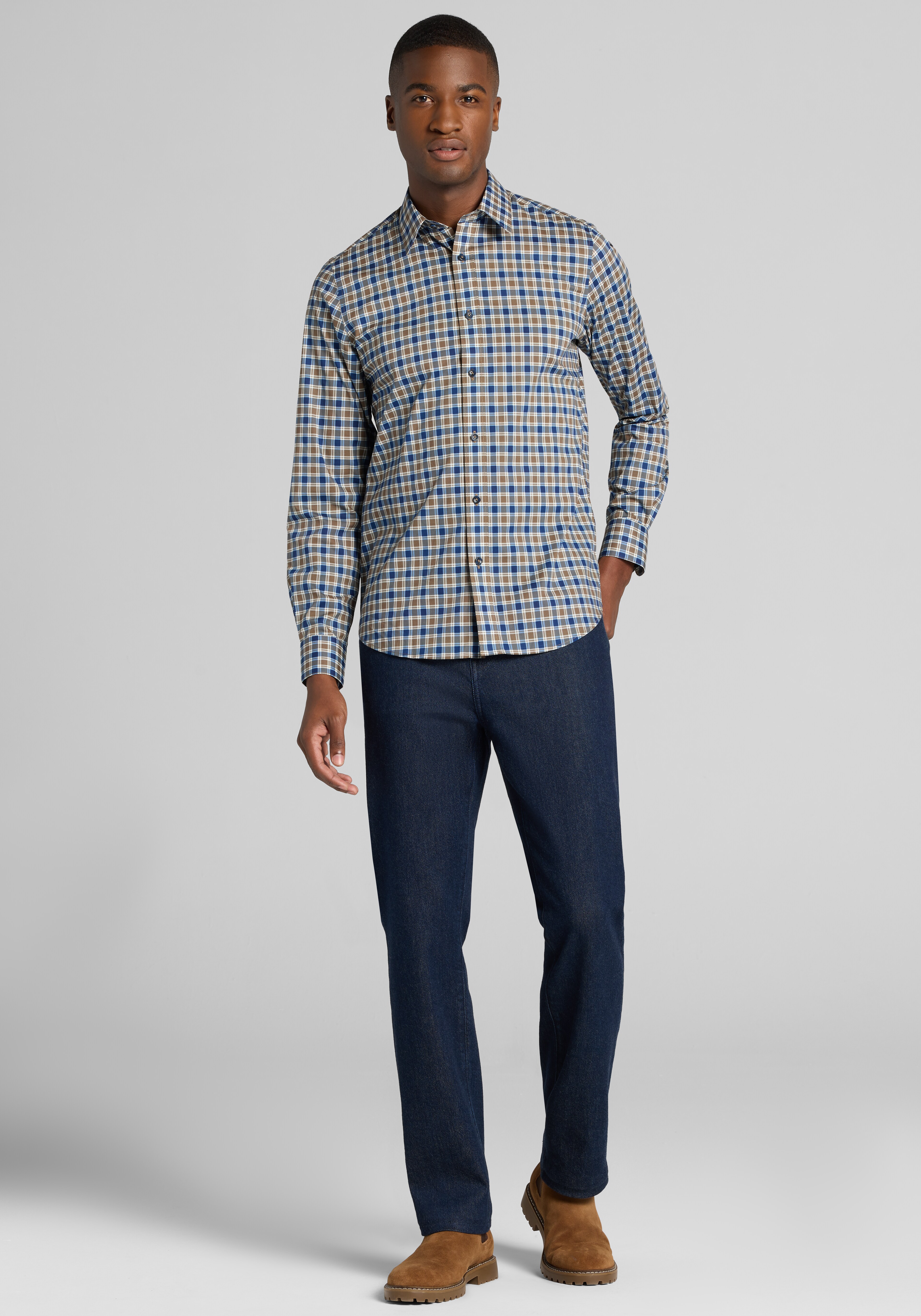 Paisley & Gray Check Button Up Shirt