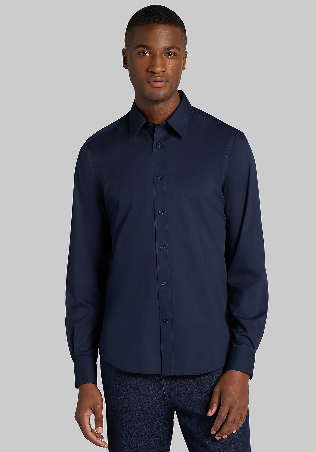 Paisley & Gray Slim Fit Solid Button Up Shirt
