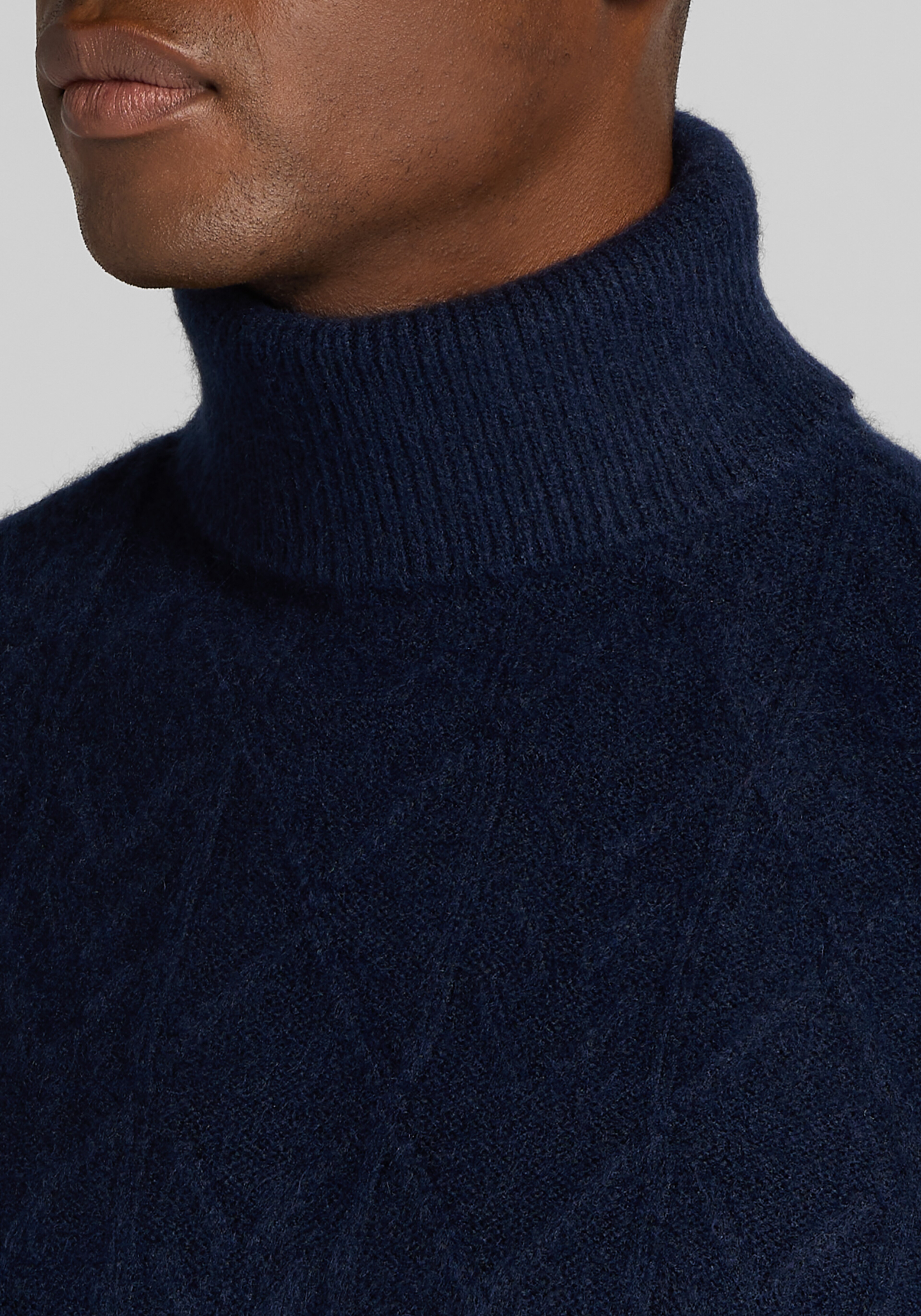 Paisley & Gray Chunky Patterned Turtleneck Sweater