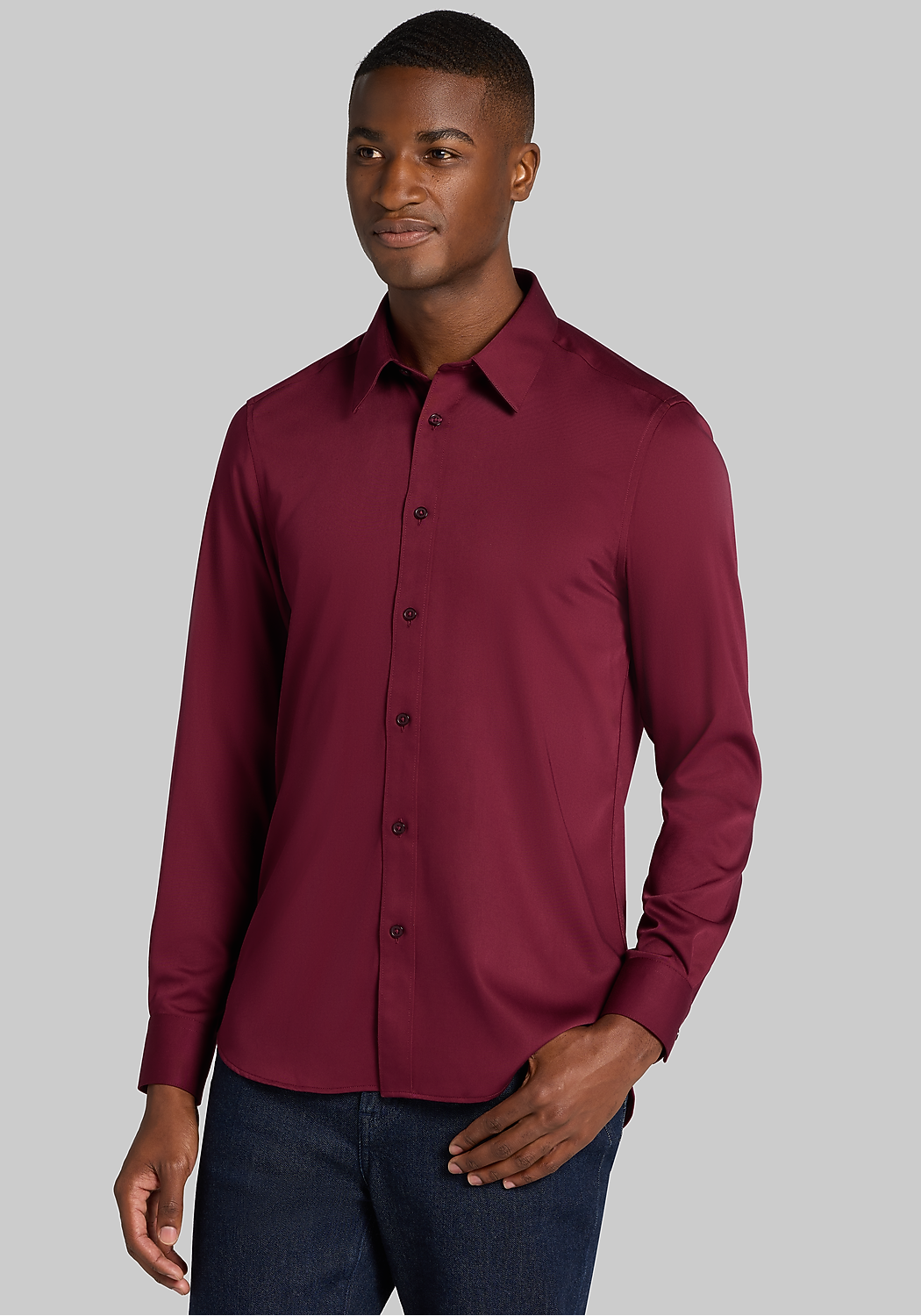 Paisley & Gray Slim Fit Button Up Shirt - Big & Tall