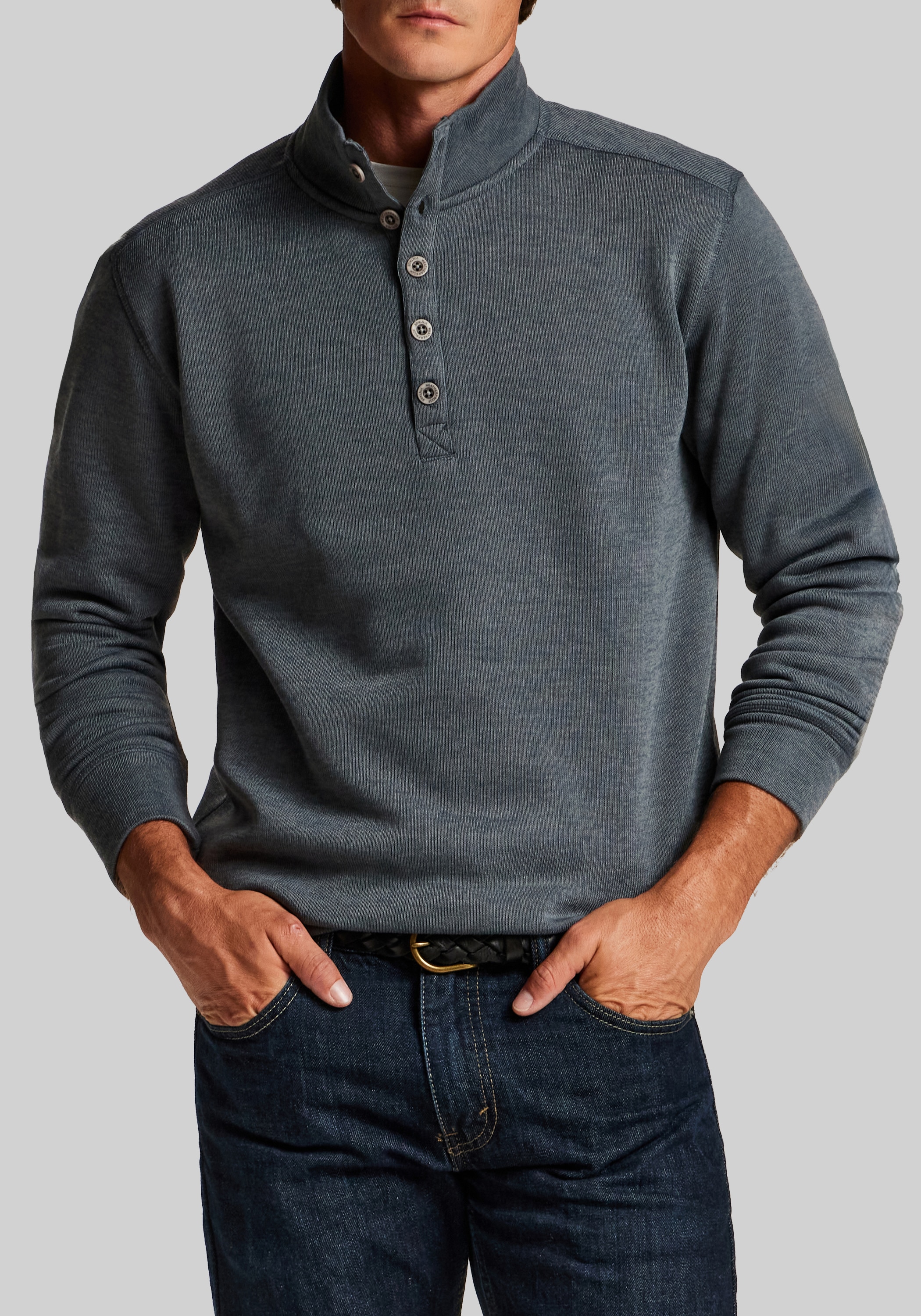 Weatherproof Vintage Sweaterfleece Quarter Zip Button Pullover