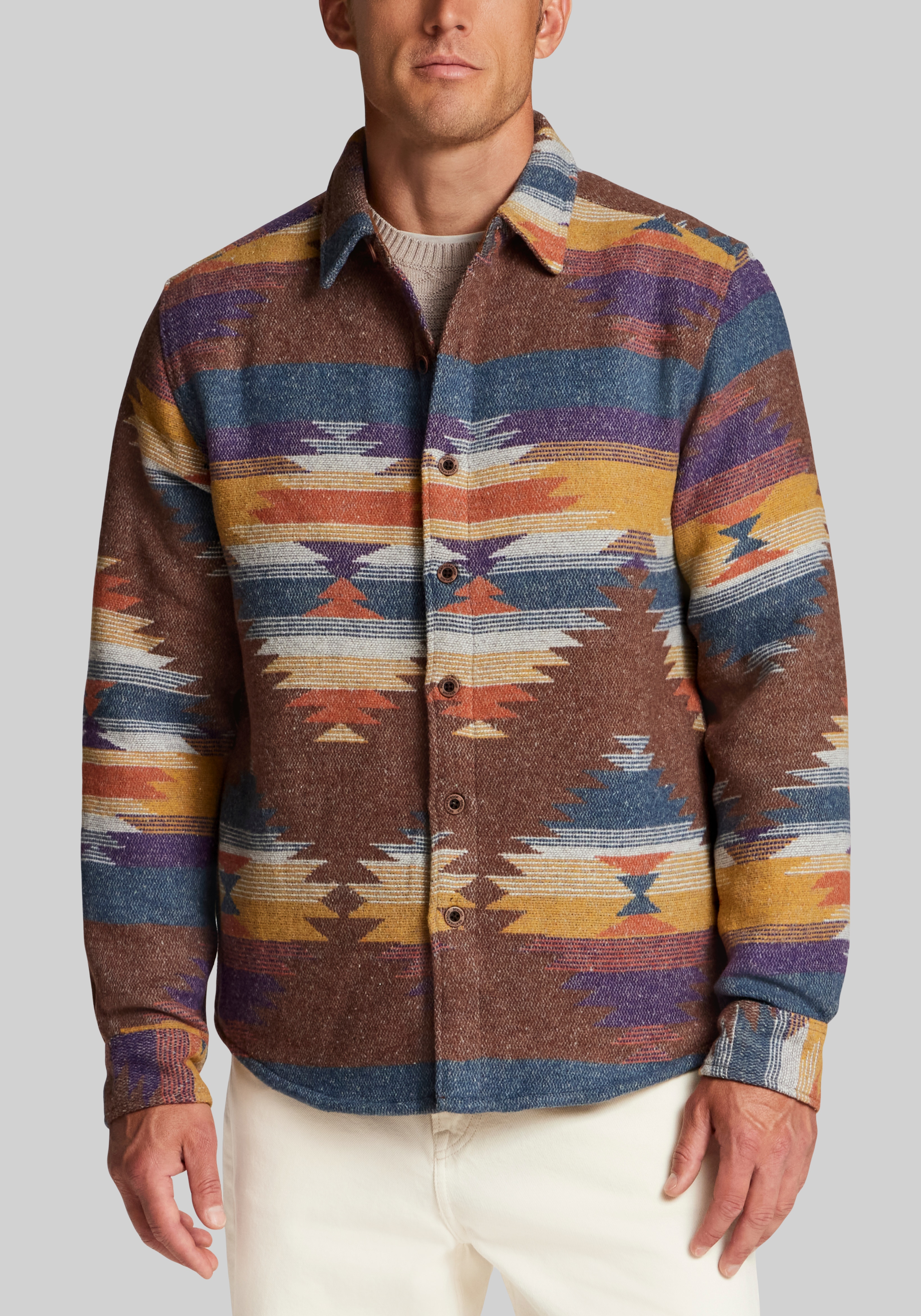 Weatherproof Vintage Traditional Fit Southwest Shirt Jacket