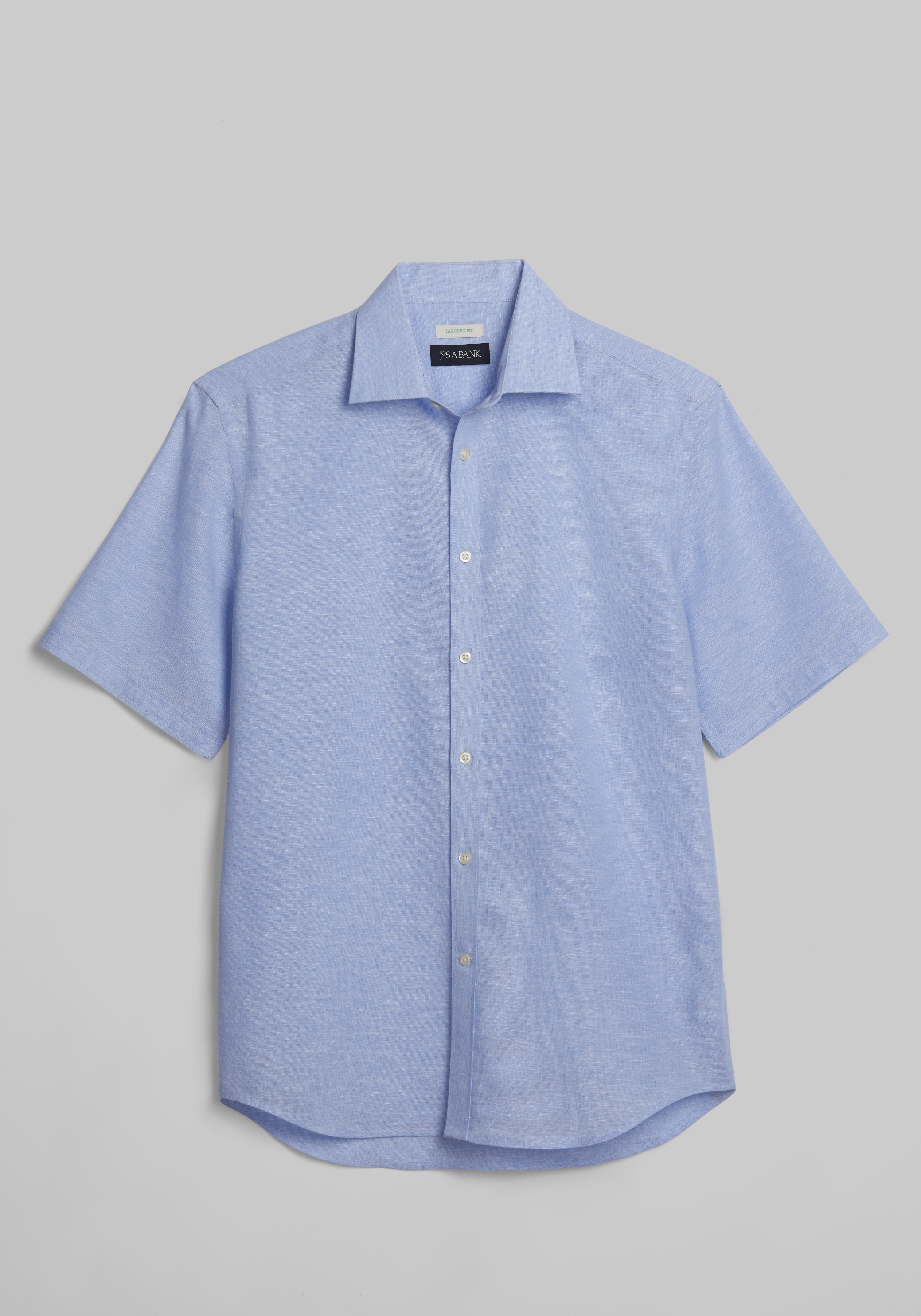 Essentials Men's Regular-Fit Short-Sleeve Casual Poplin Shirt, aqua  gingham, XX-Large