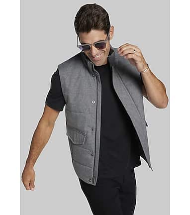 Jos. A. Bank Quilted Wool Look Vest Big and Tall New Arrivals Jos A Bank