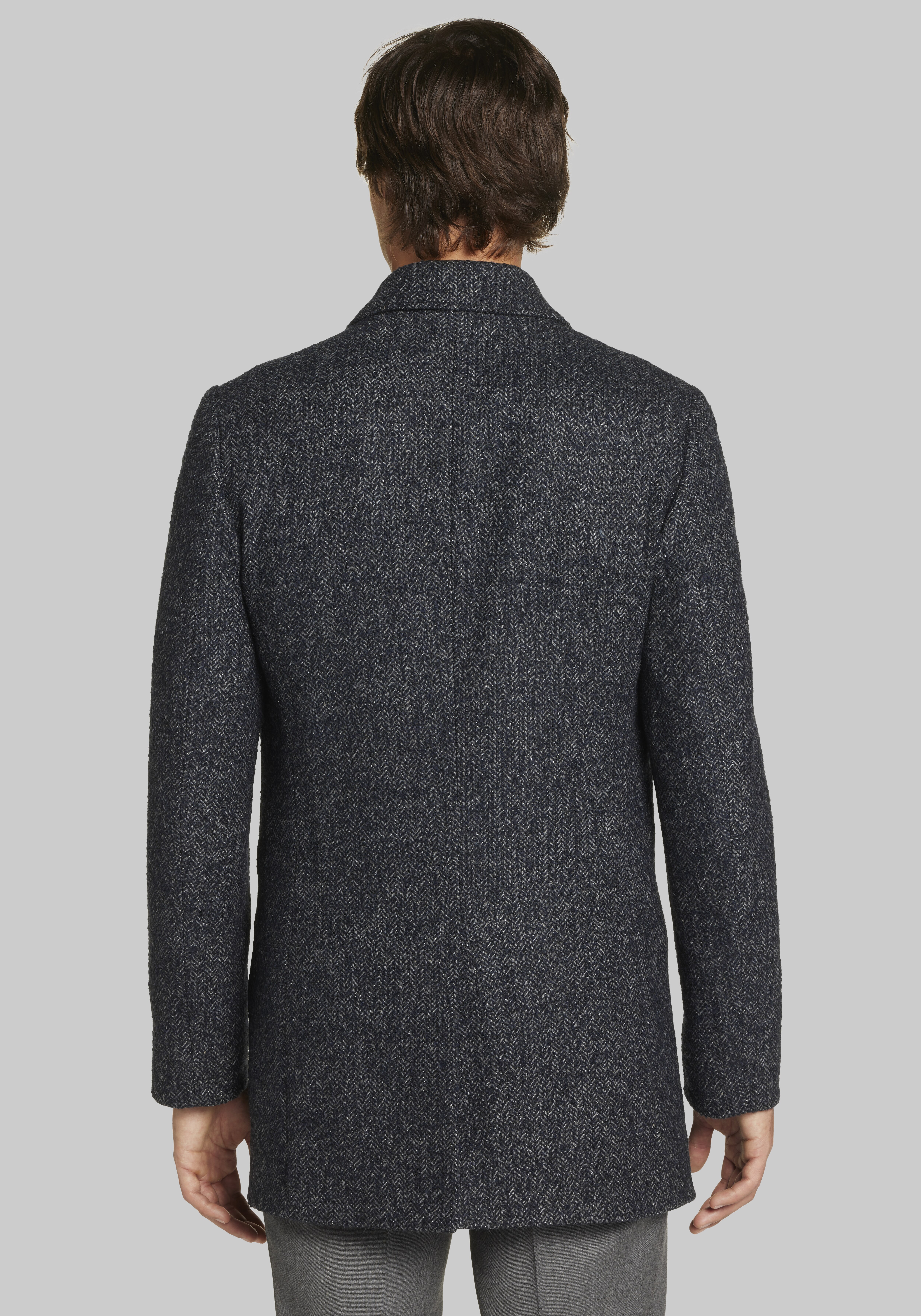 Jos. A. Bank Traditional Fit Herringbone Tweed Coat Big & Tall CLEARANCE