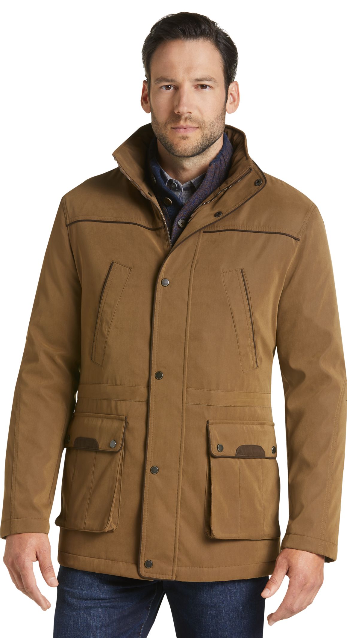 Reserve Collection Traditional Fit Khaki Parka CLEARANCE - All ...