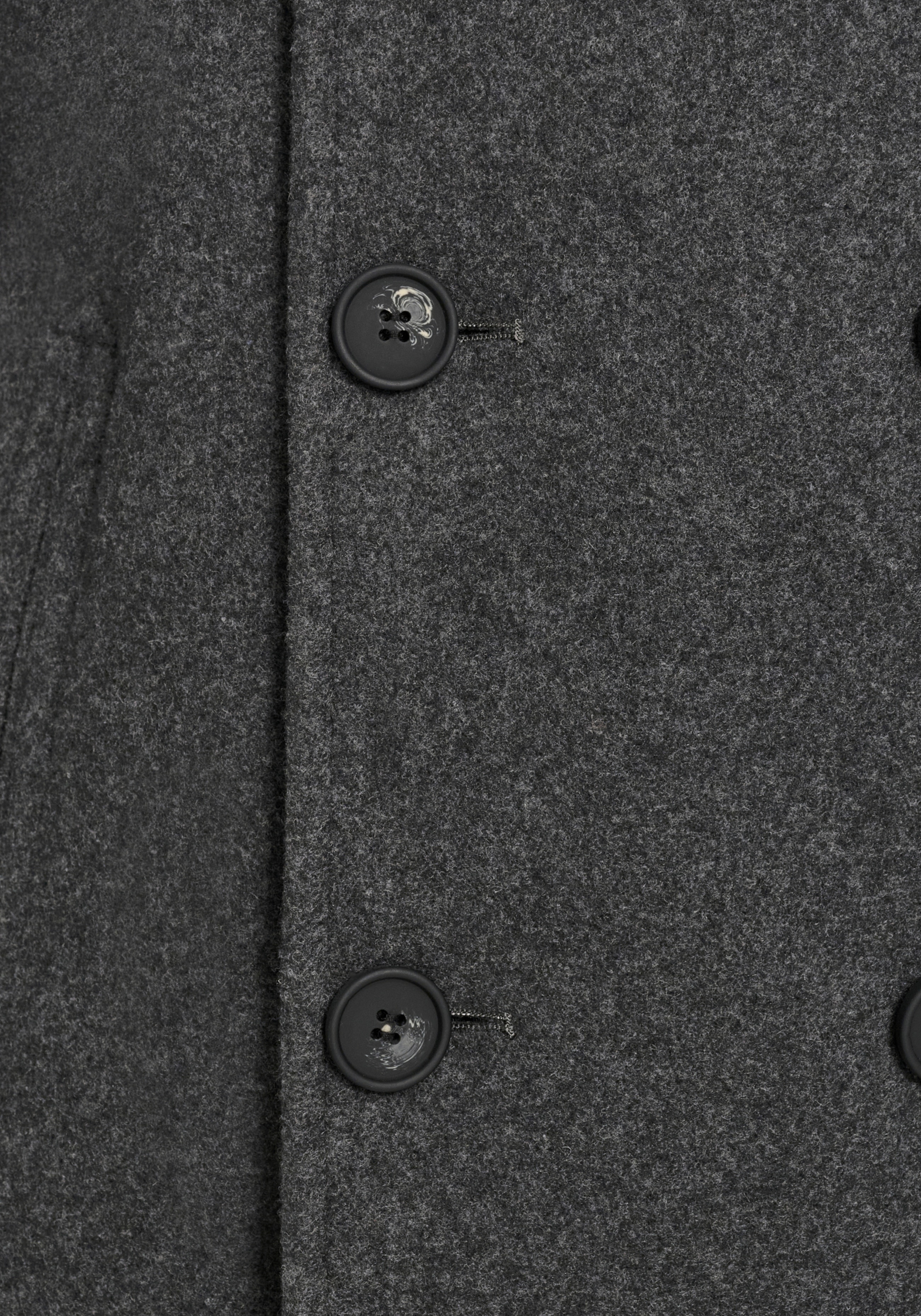 Cole Haan Tailored Fit Stretch Wool Peacoat
