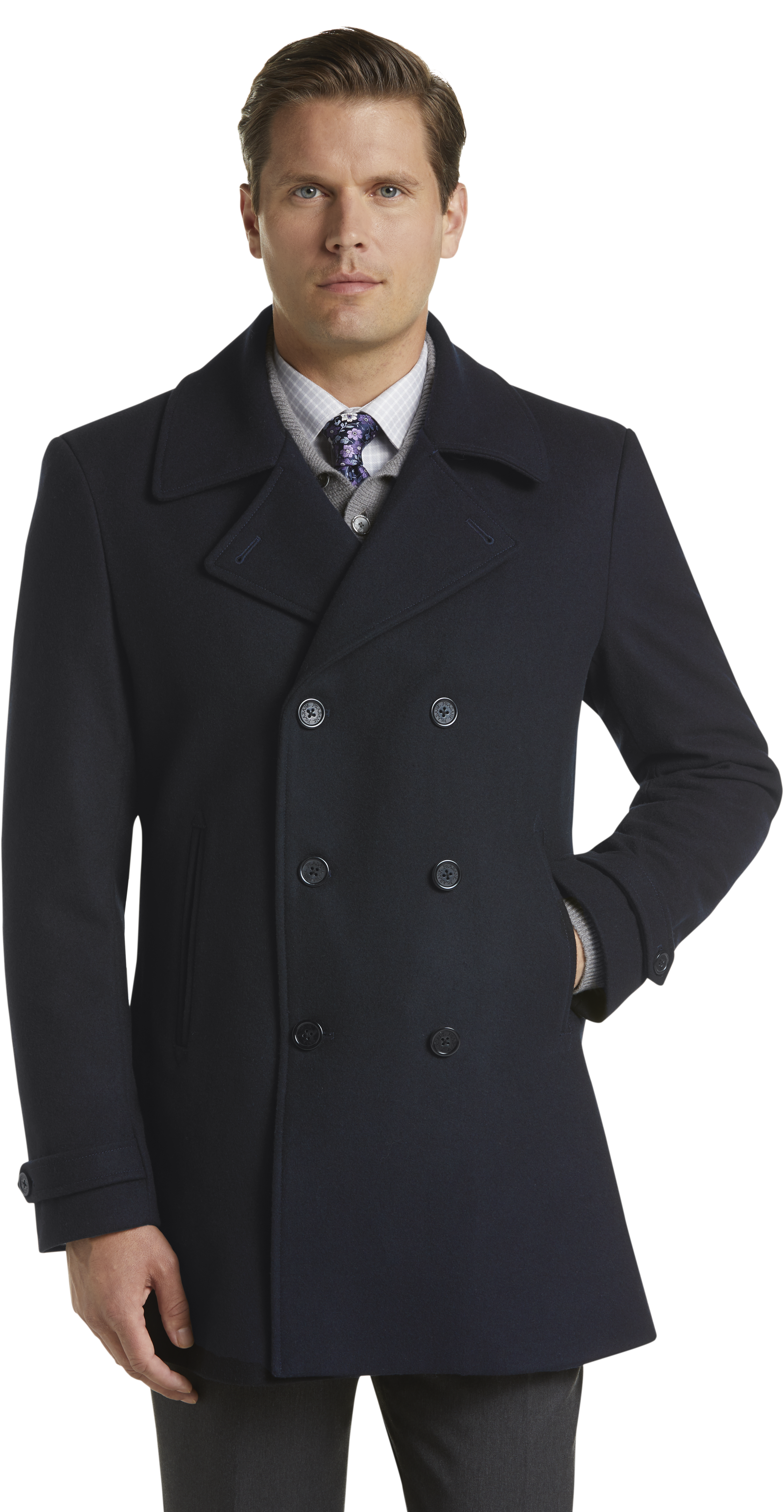 mens big and tall pea coat