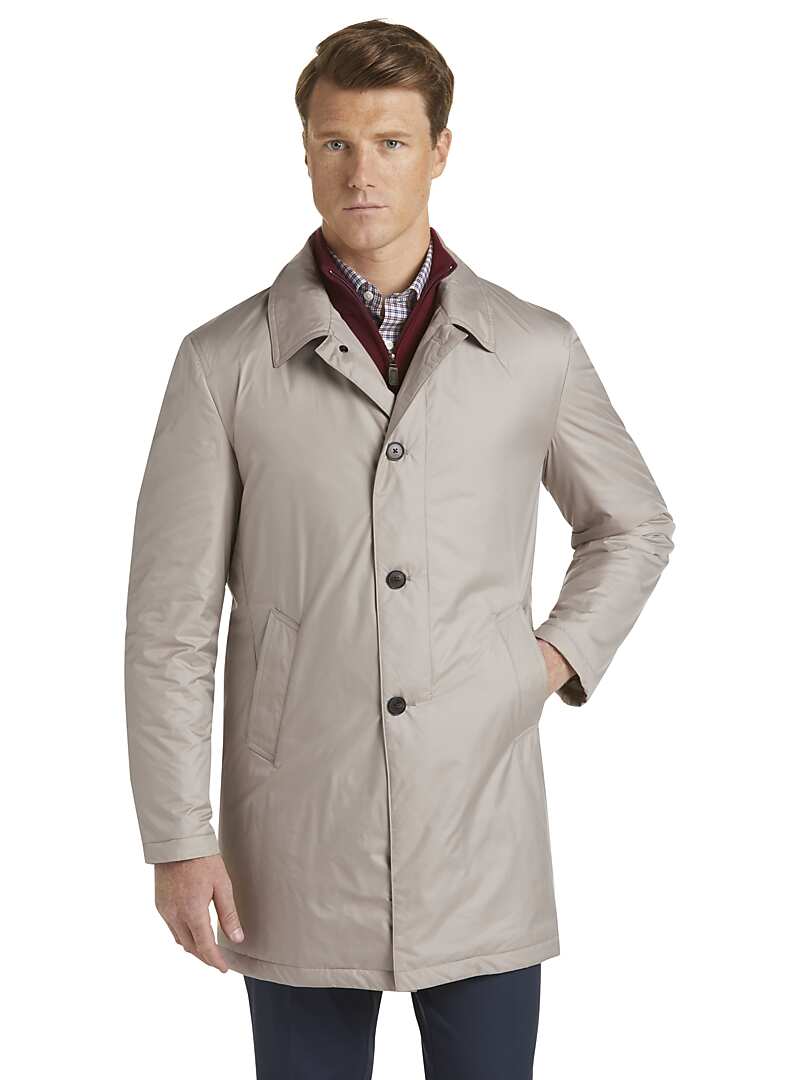 Jos A Bank Travel Tech Tailored Fit Trench Coat