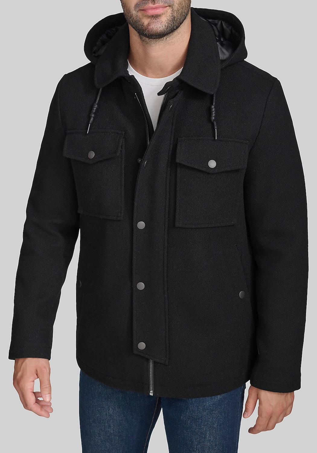 Cole Haan Wool Twill Field Jacket